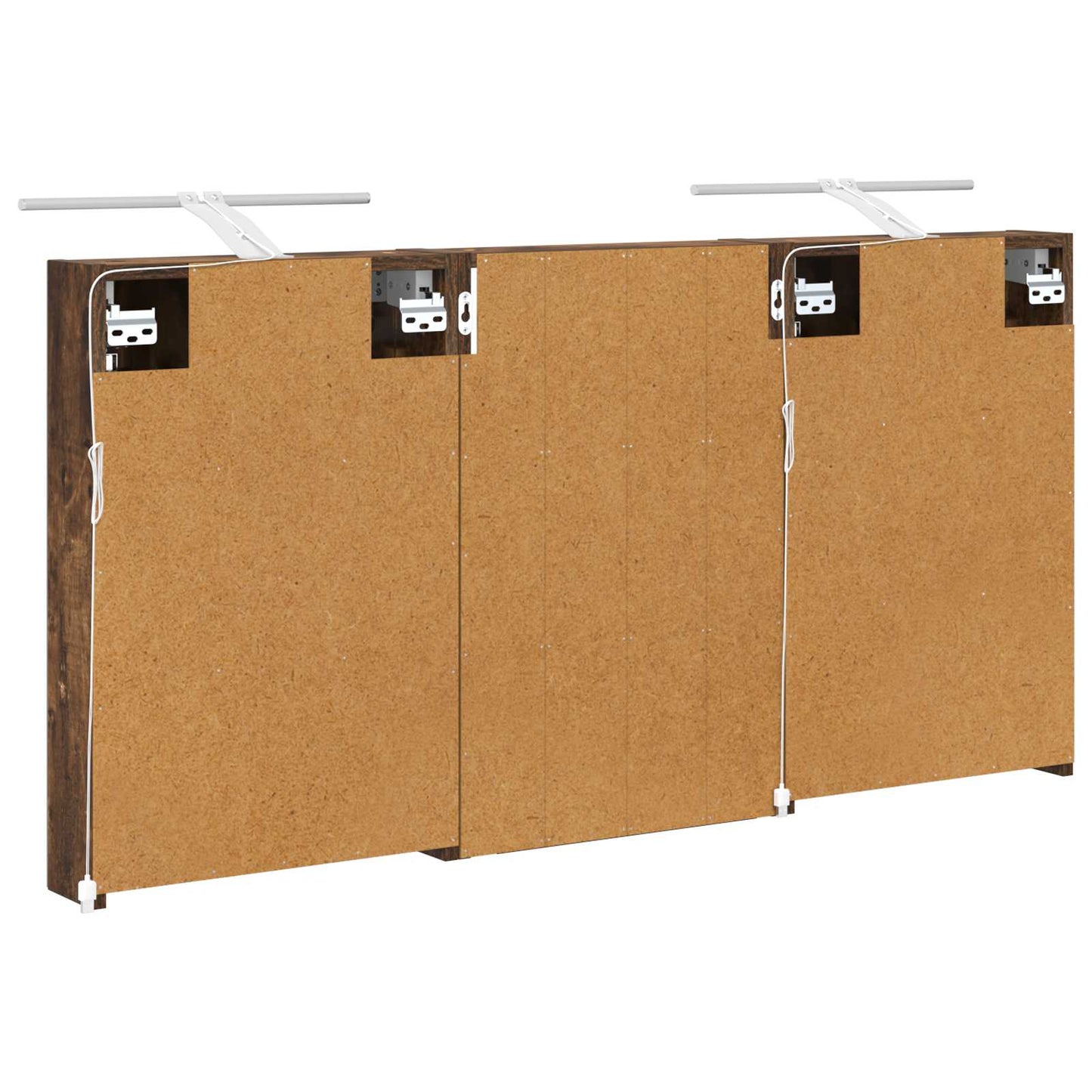 Baderomsskapsett 3 pcs 120 x 10,5 x 60,5 cm Konstruert tre