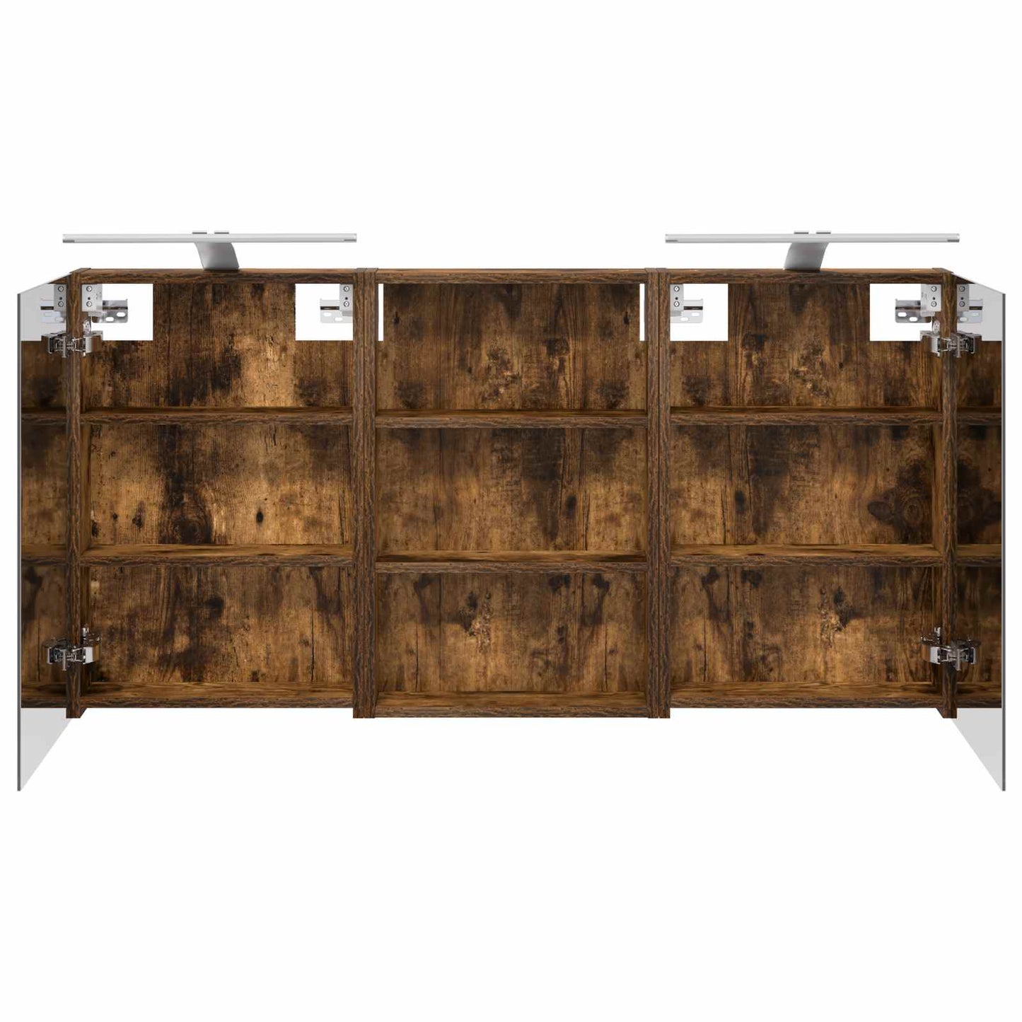 Baderomsskapsett 3 pcs 120 x 10,5 x 60,5 cm Konstruert tre
