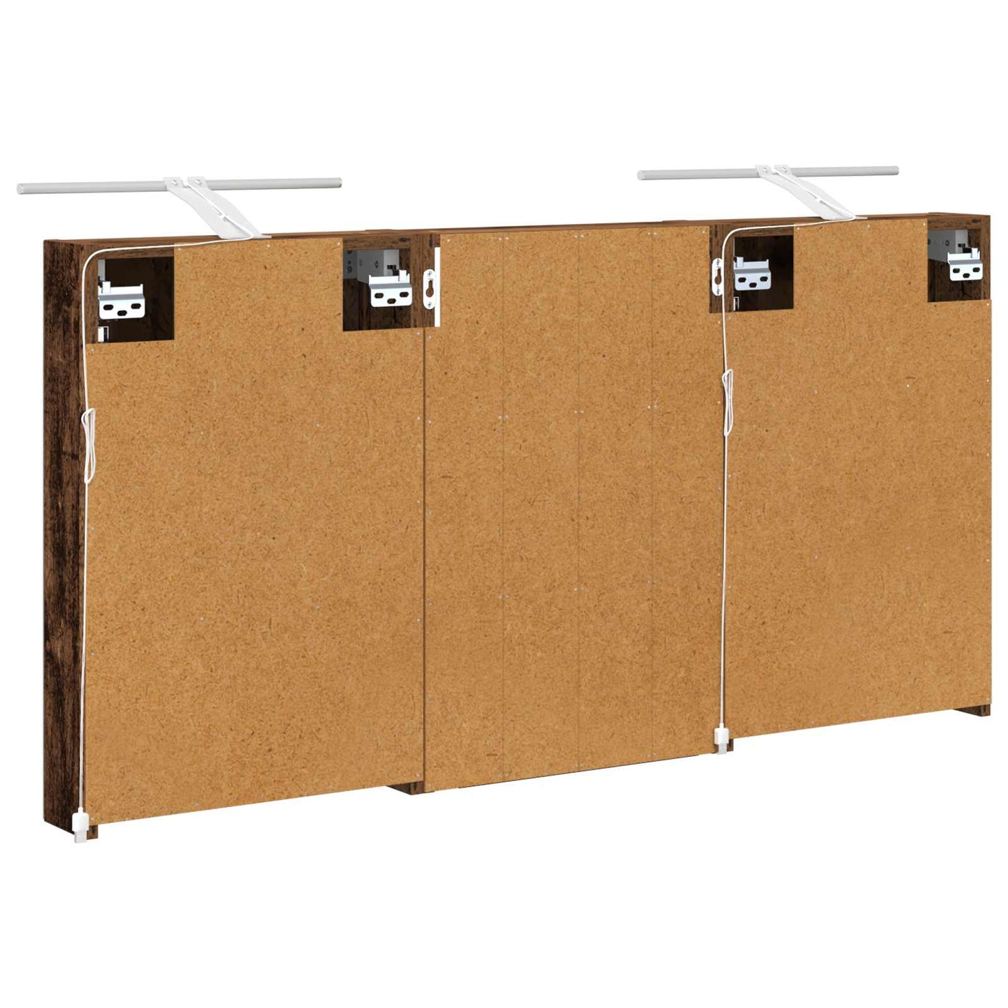 Baderomsskapsett 3 pcs 120 x 10,5 x 60,5 cm Konstruert tre