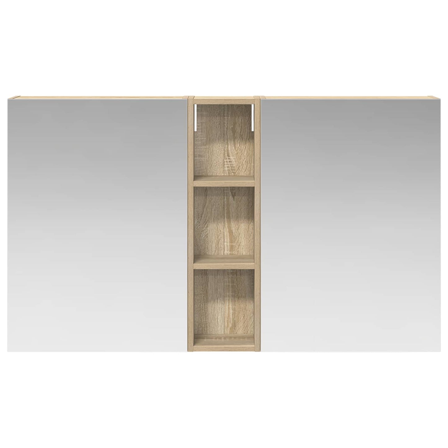 Baderomsskapsett 3 pcs 120 x 14,5 x 70 cm Konstruert tre