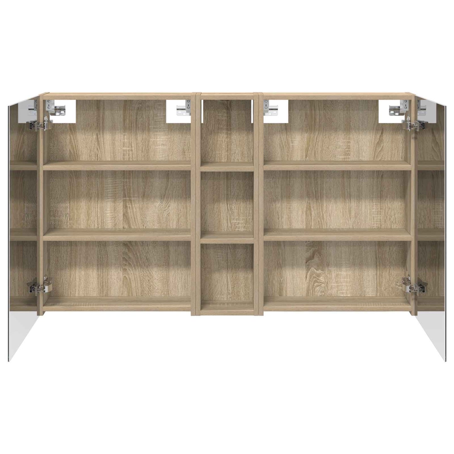 Baderomsskapsett 3 pcs 120 x 14,5 x 70 cm Konstruert tre