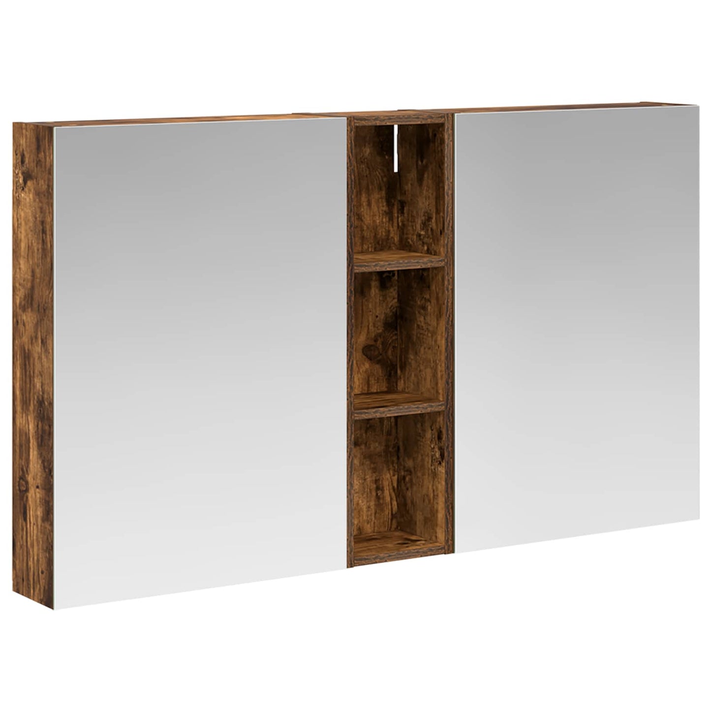 Baderomsskapsett 3 pcs 120 x 14,5 x 70 cm Konstruert tre