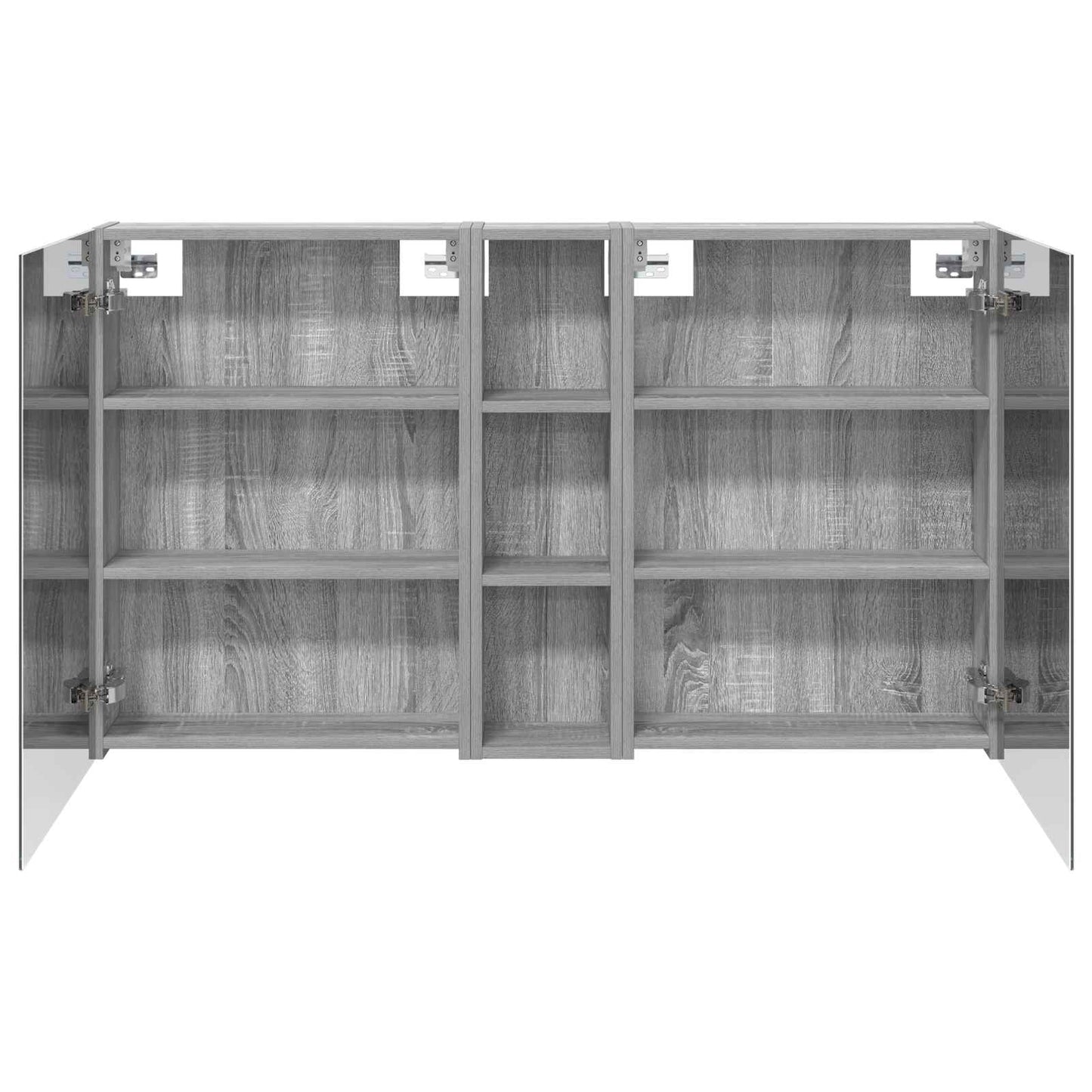 Baderomsskapsett 3 pcs 120 x 14,5 x 70 cm Konstruert tre