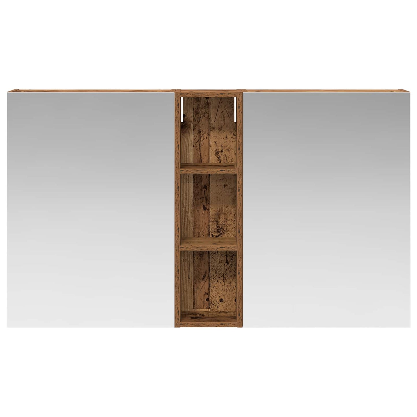 Baderomsskapsett 3 pcs 120 x 14,5 x 70 cm Konstruert tre