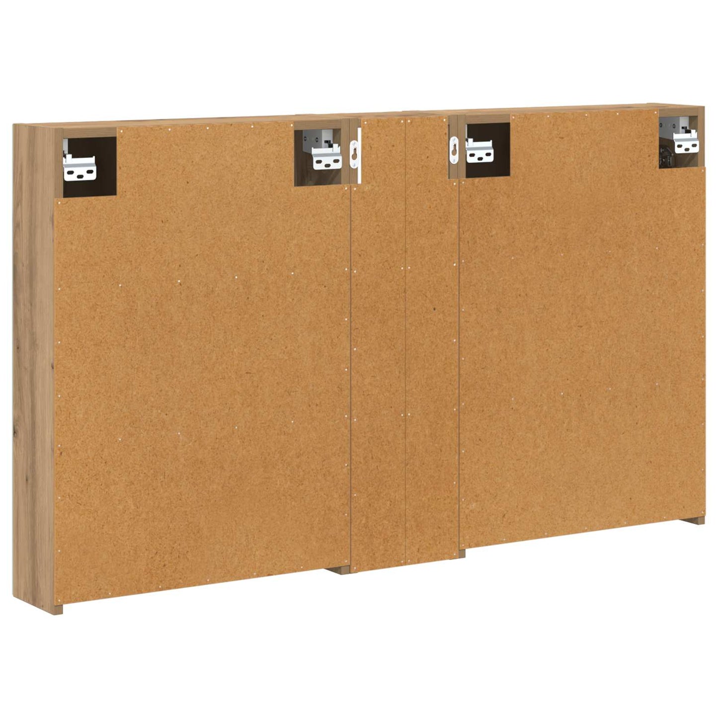Baderomsskapsett 3 stk. 120 x 14,5 x 70 cm Konstruert tre