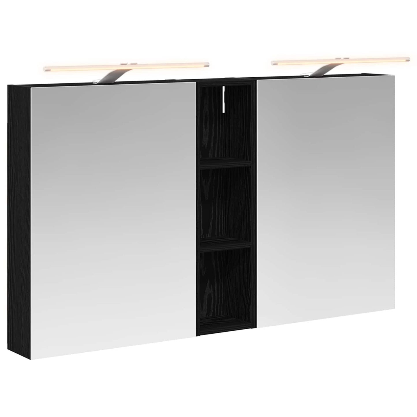 Baderomsskapsett 3 pcs 120 x 14,5 x 70 cm Konstruert tre