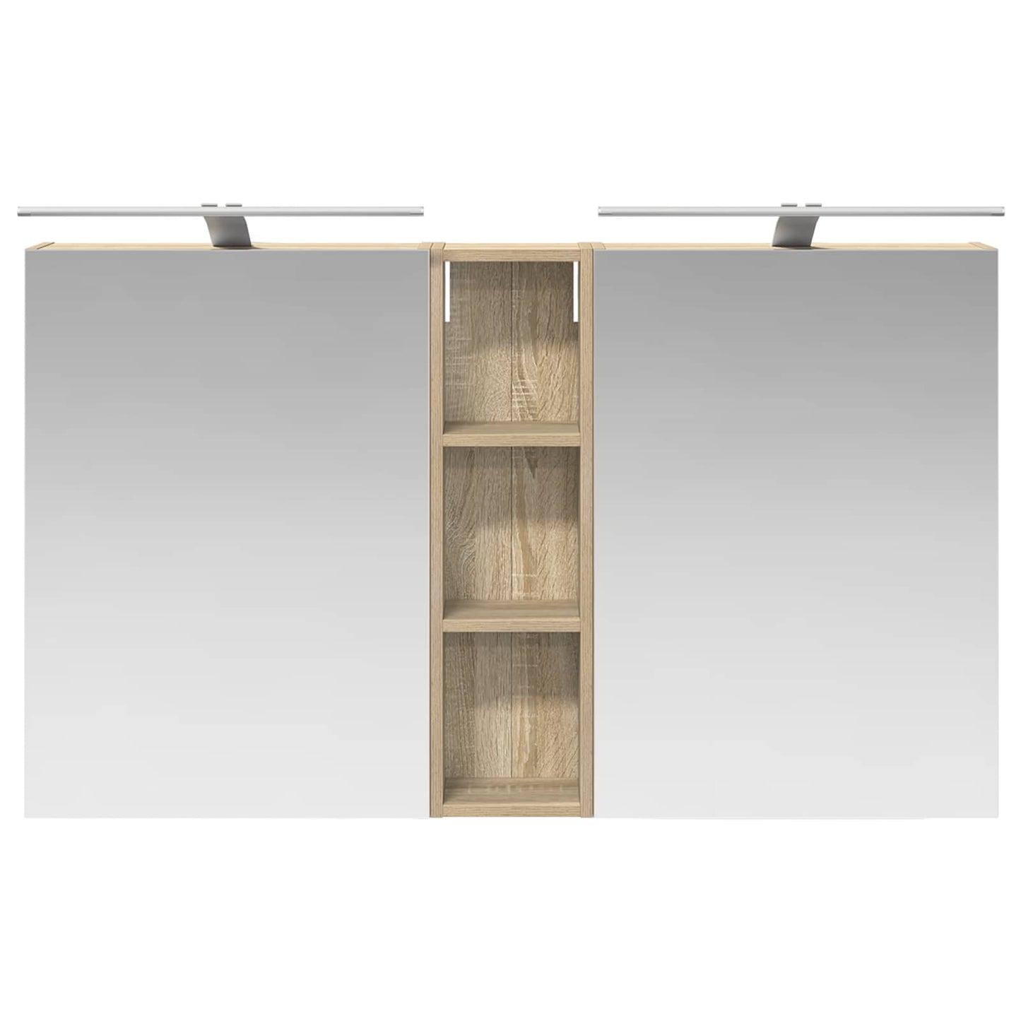 Baderomsskapsett 3 pcs 120 x 14,5 x 70 cm Konstruert tre