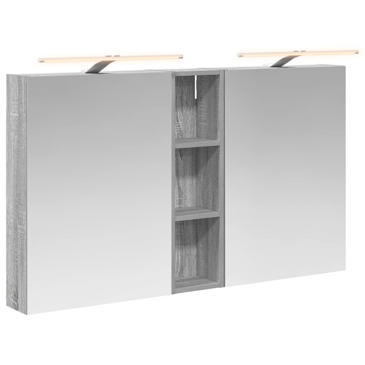 Baderomsskapsett 3 pcs 120 x 14,5 x 70 cm Konstruert tre