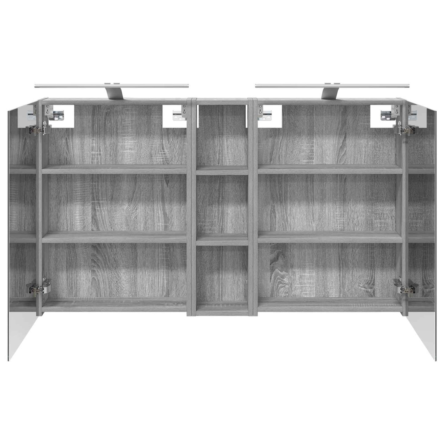 Baderomsskapsett 3 pcs 120 x 14,5 x 70 cm Konstruert tre