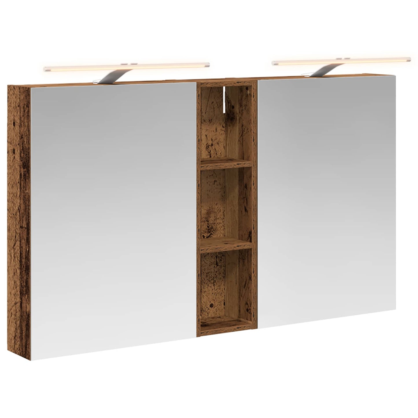 Baderomsskapsett 3 pcs 120 x 14,5 x 70 cm Konstruert tre