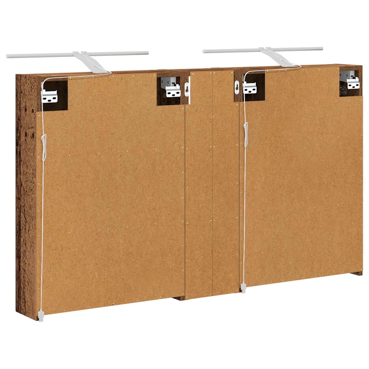Baderomsskapsett 3 pcs 120 x 14,5 x 70 cm Konstruert tre