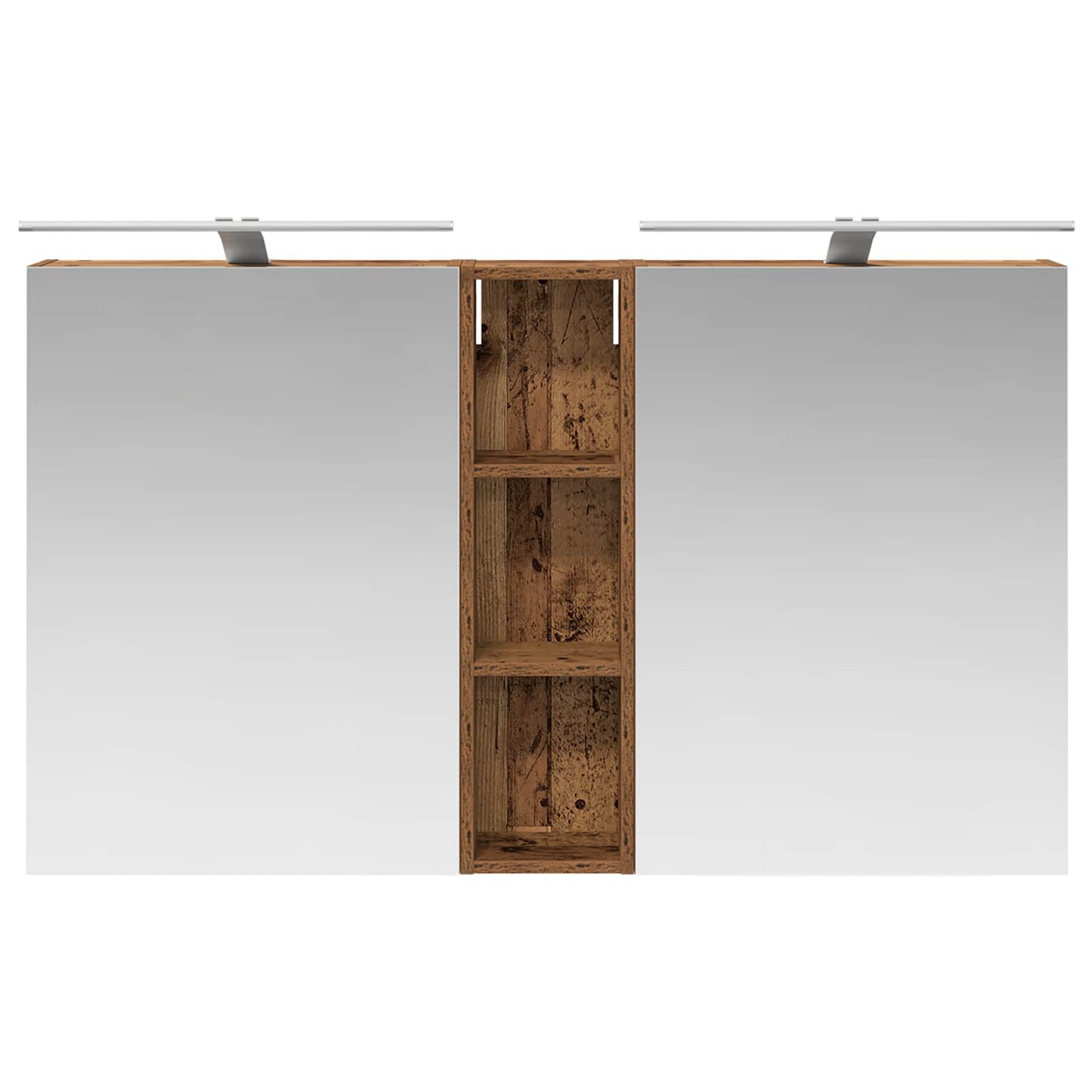 Baderomsskapsett 3 pcs 120 x 14,5 x 70 cm Konstruert tre