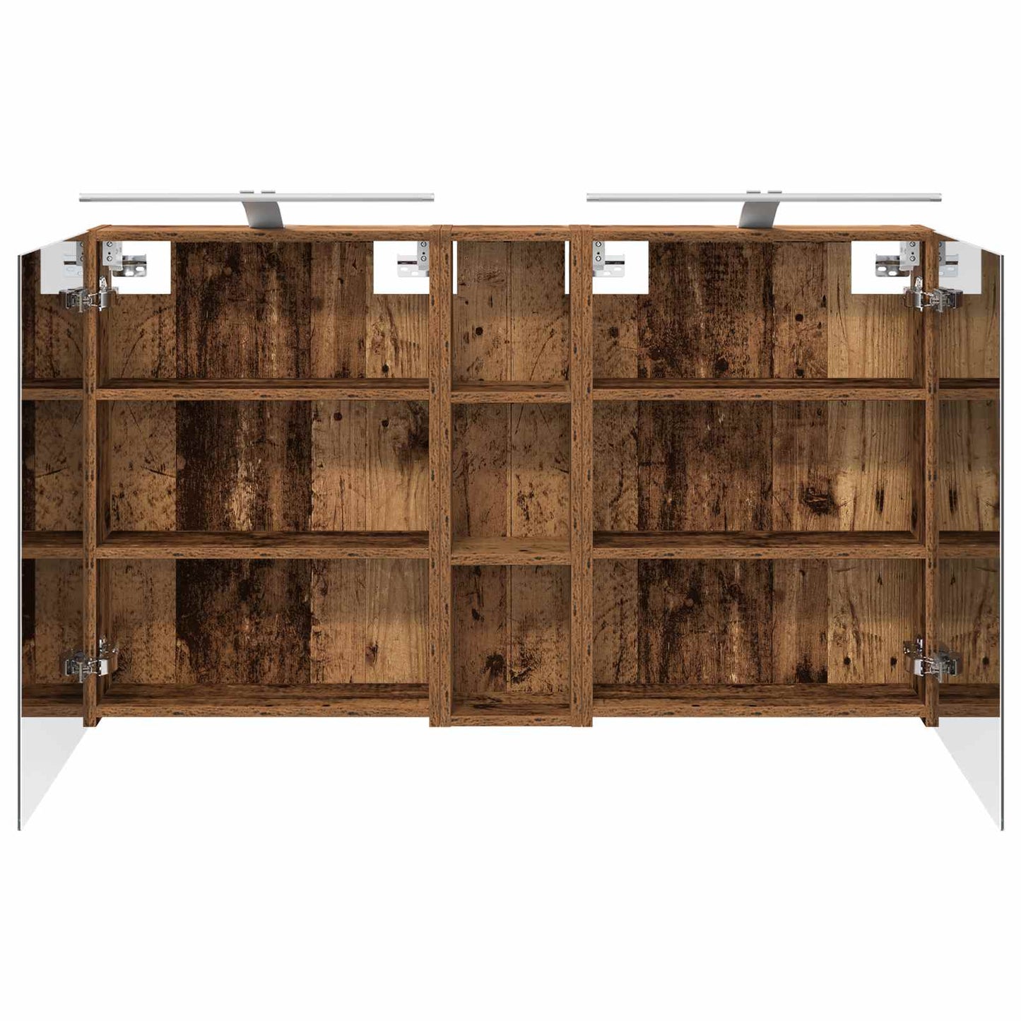 Baderomsskapsett 3 pcs 120 x 14,5 x 70 cm Konstruert tre