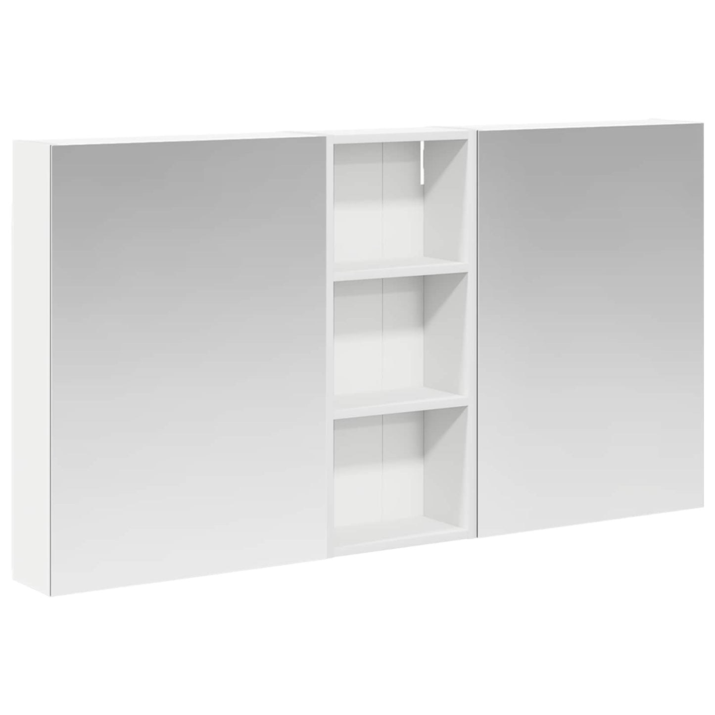 Baderomsskapsett 3 pcs 130 x 14,5 x 70 cm Konstruert tre