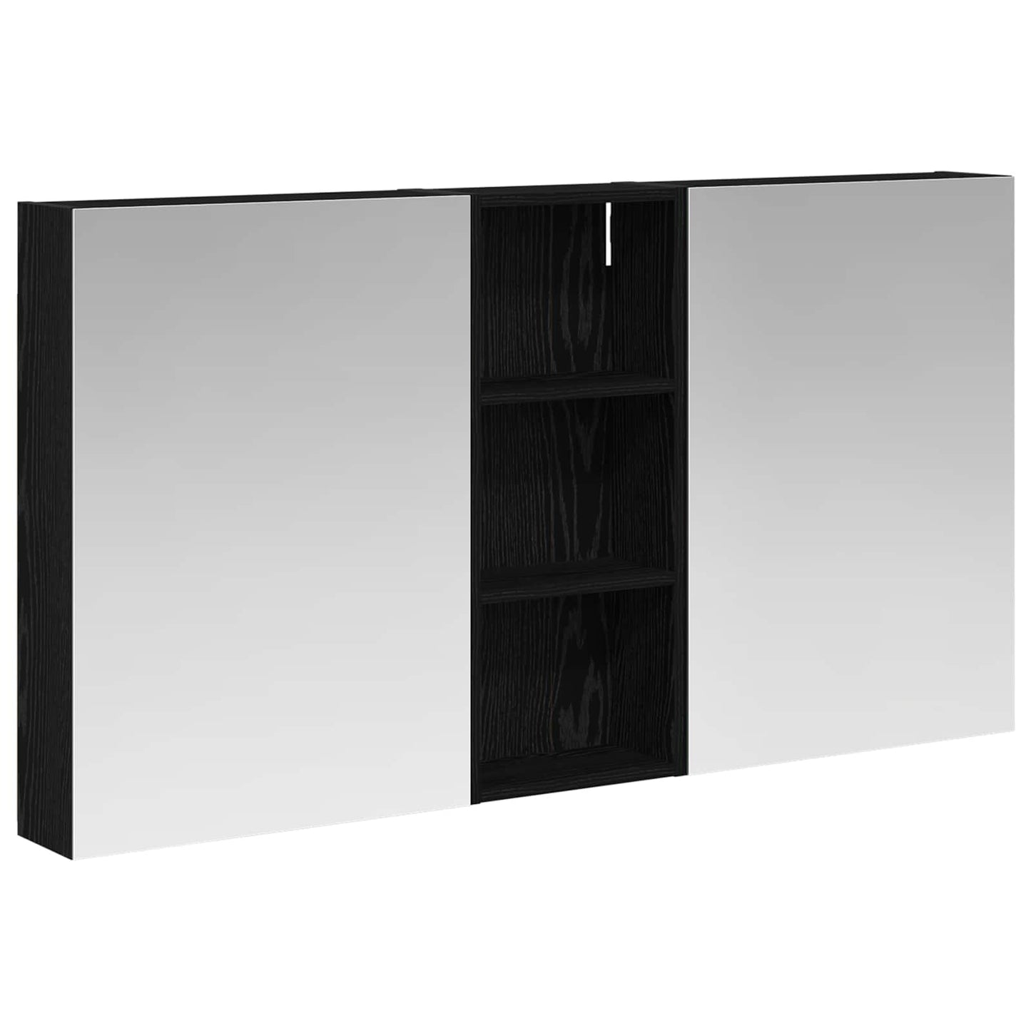 Baderomsskapsett 3 pcs 130 x 14,5 x 70 cm Konstruert tre
