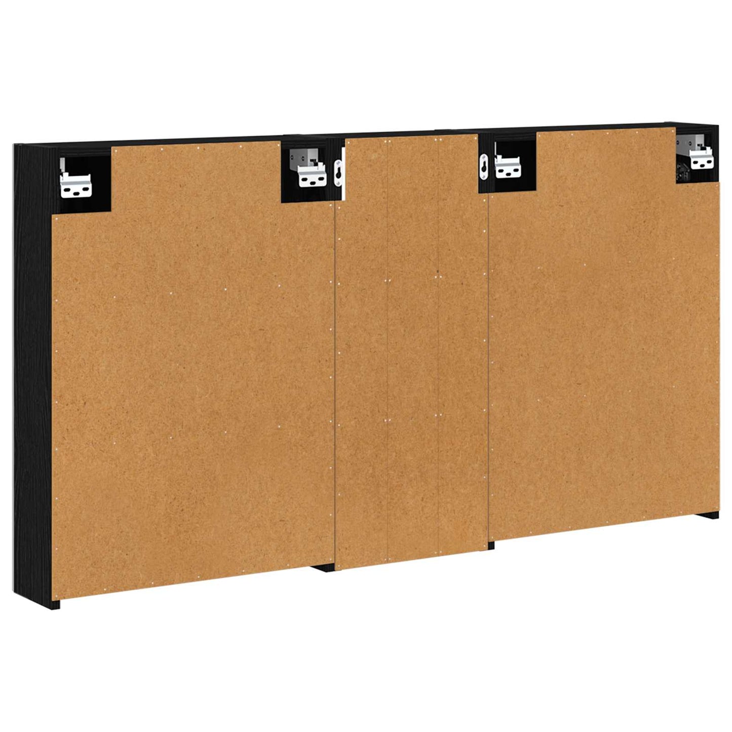 Baderomsskapsett 3 pcs 130 x 14,5 x 70 cm Konstruert tre