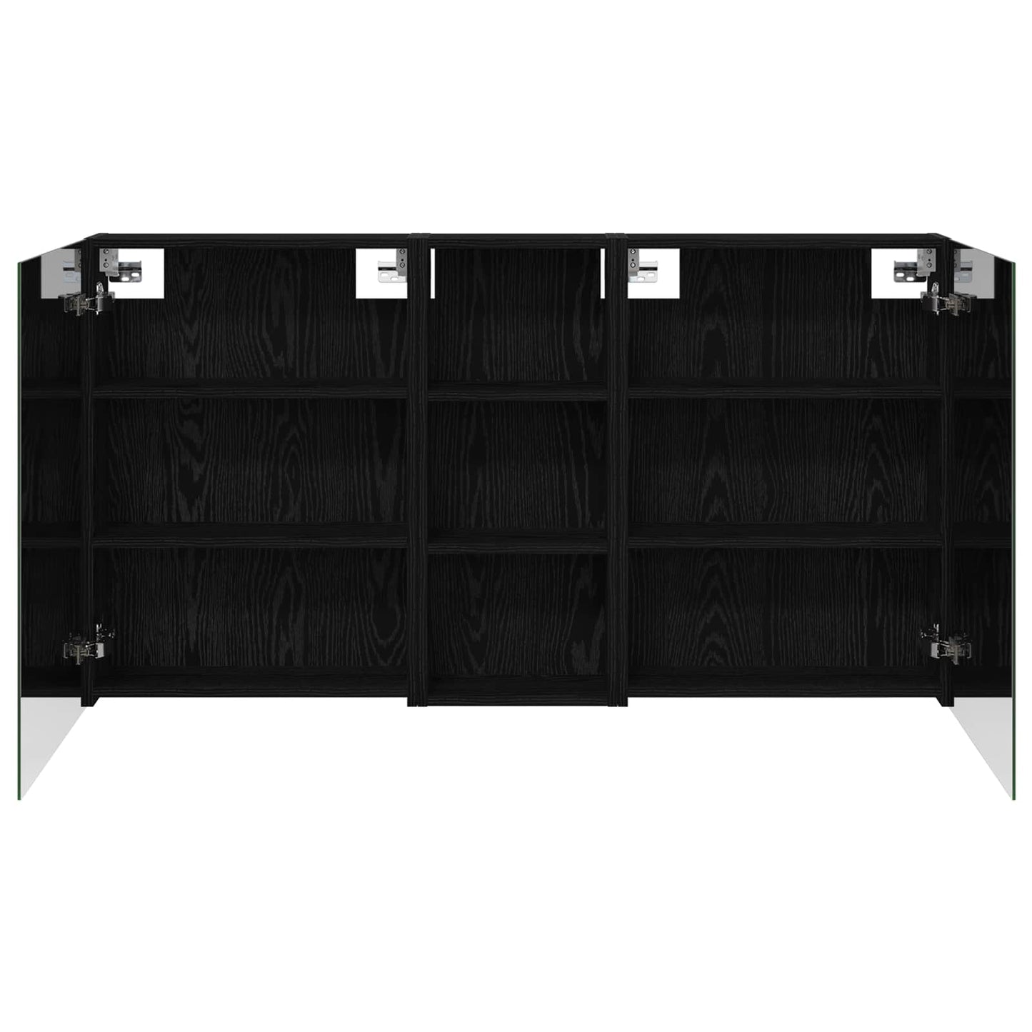 Baderomsskapsett 3 pcs 130 x 14,5 x 70 cm Konstruert tre