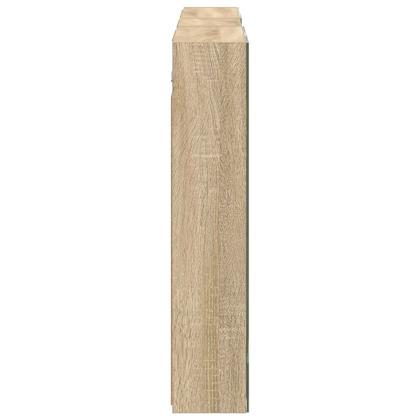 Baderomsskapsett 3 pcs 130 x 14,5 x 70 cm Konstruert tre