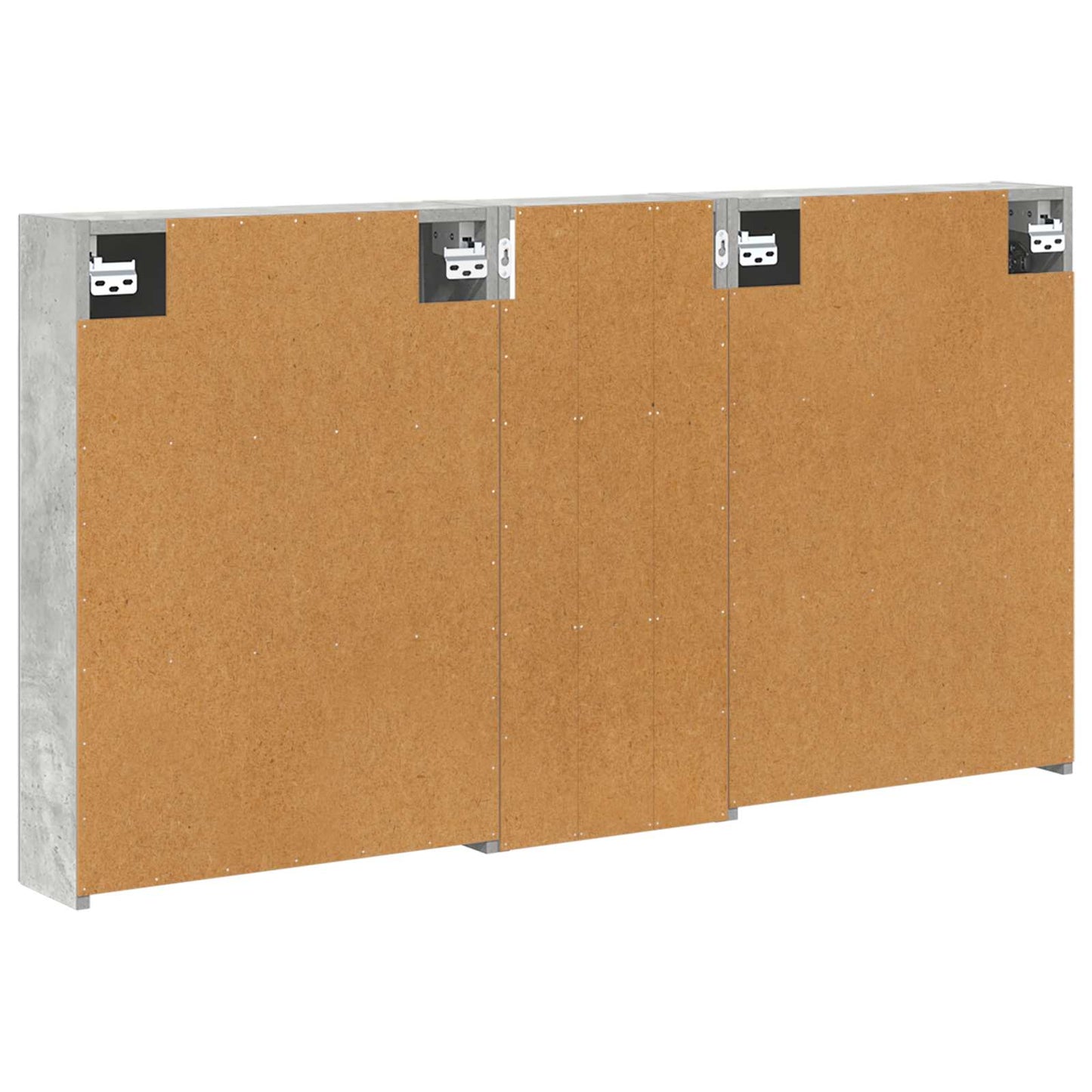 Baderomsskapsett 3 pcs 130 x 14,5 x 70 cm Konstruert tre