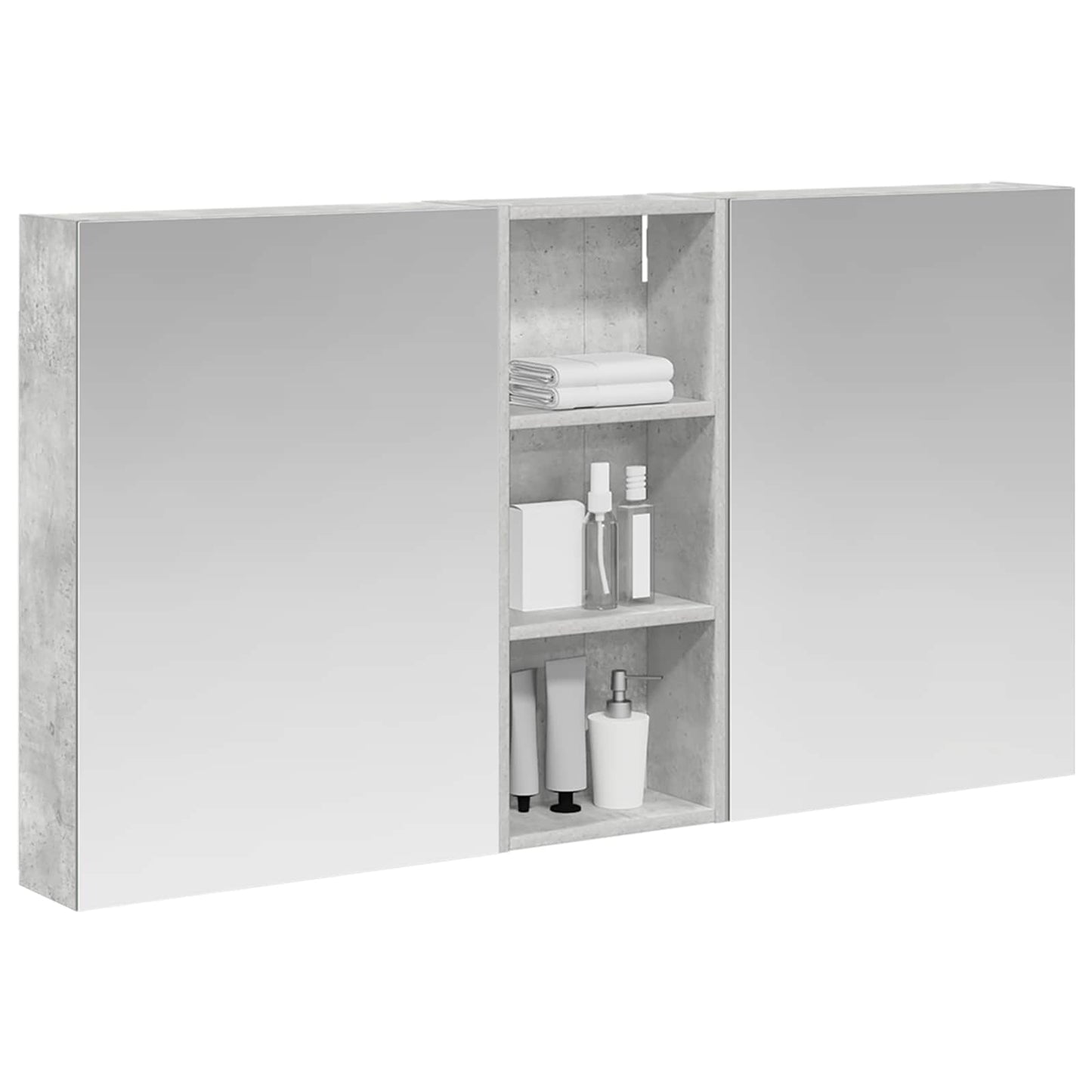 Baderomsskapsett 3 pcs 130 x 14,5 x 70 cm Konstruert tre