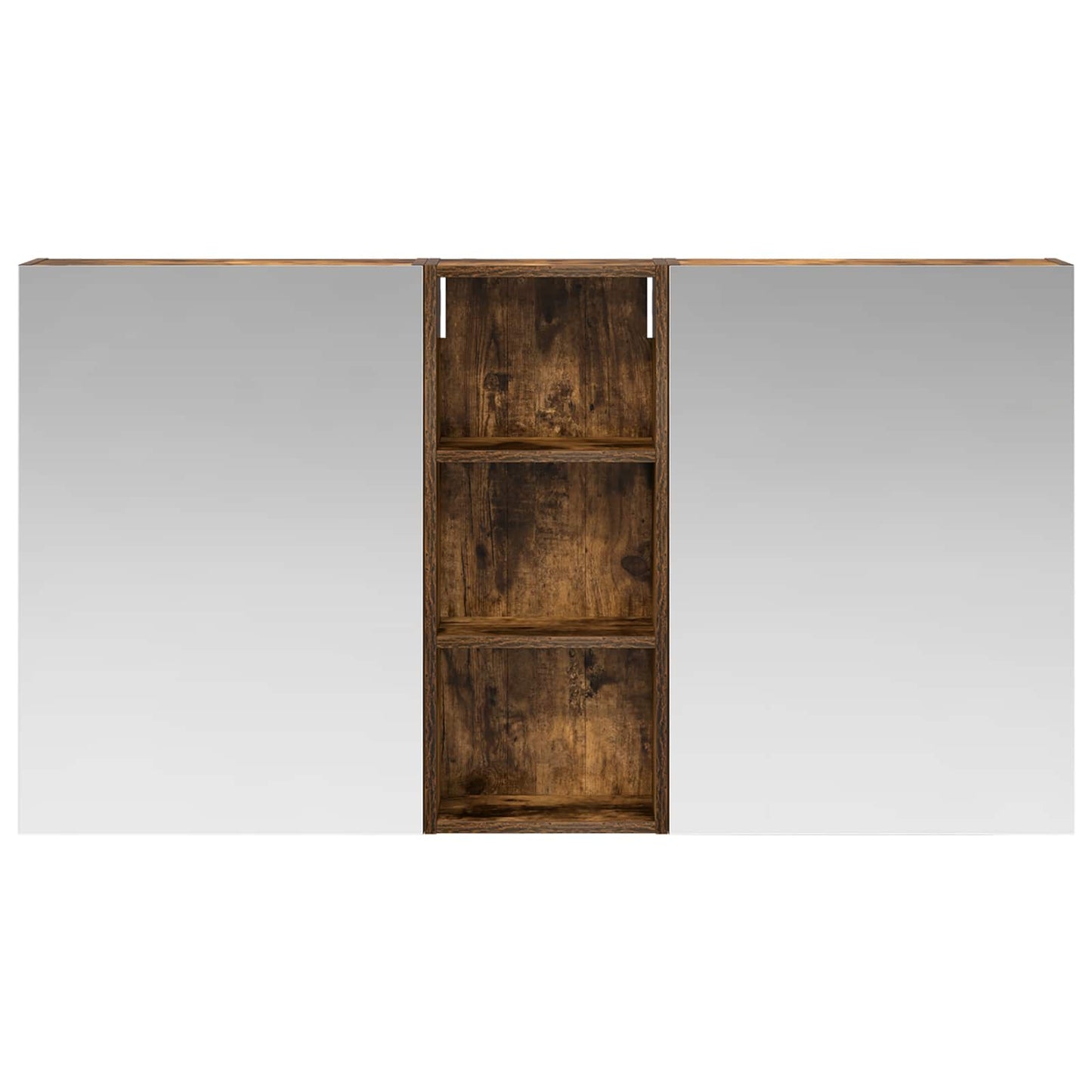 Baderomsskapsett 3 pcs 130 x 14,5 x 70 cm Konstruert tre