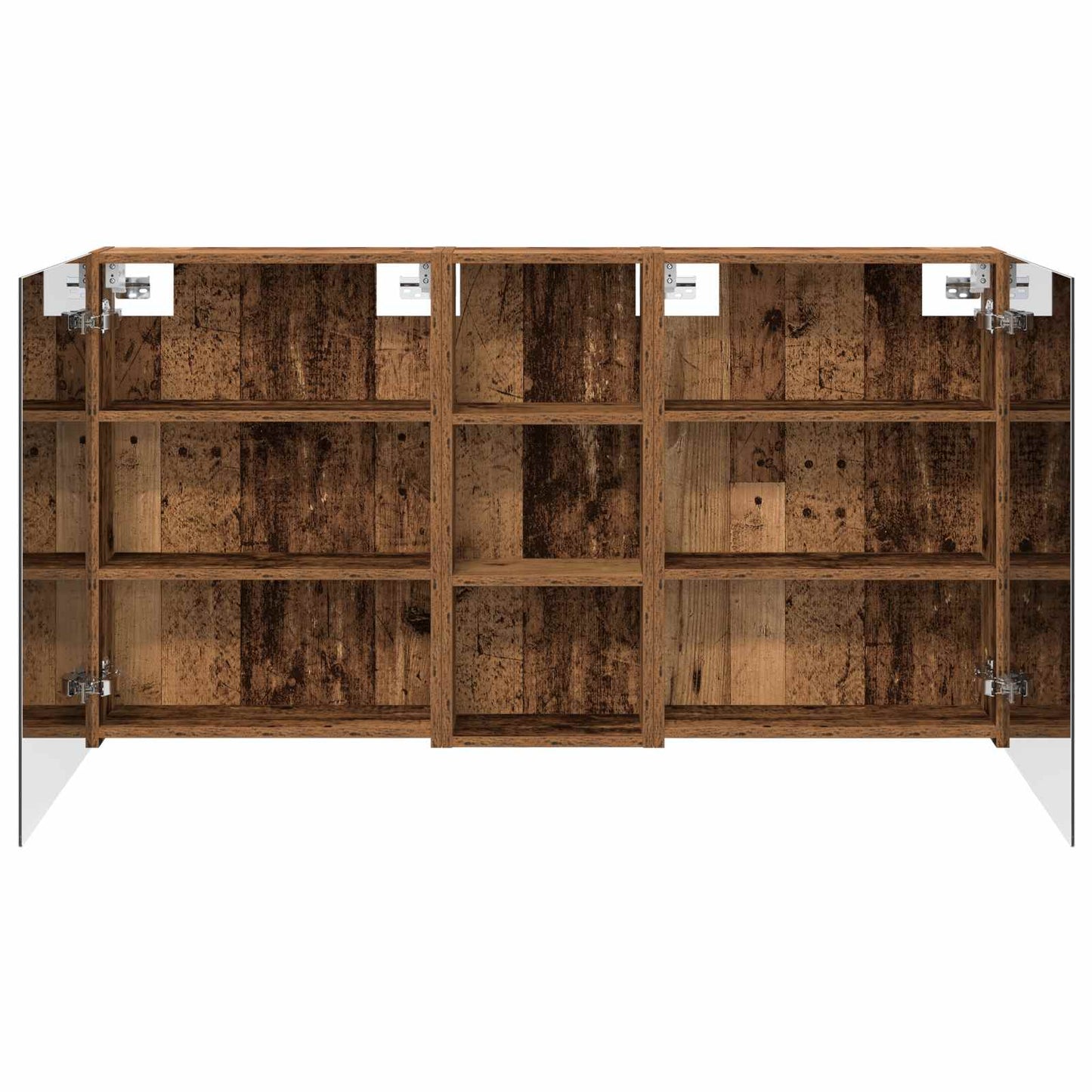 Baderomsskapsett 3 pcs 130 x 14,5 x 70 cm Konstruert tre