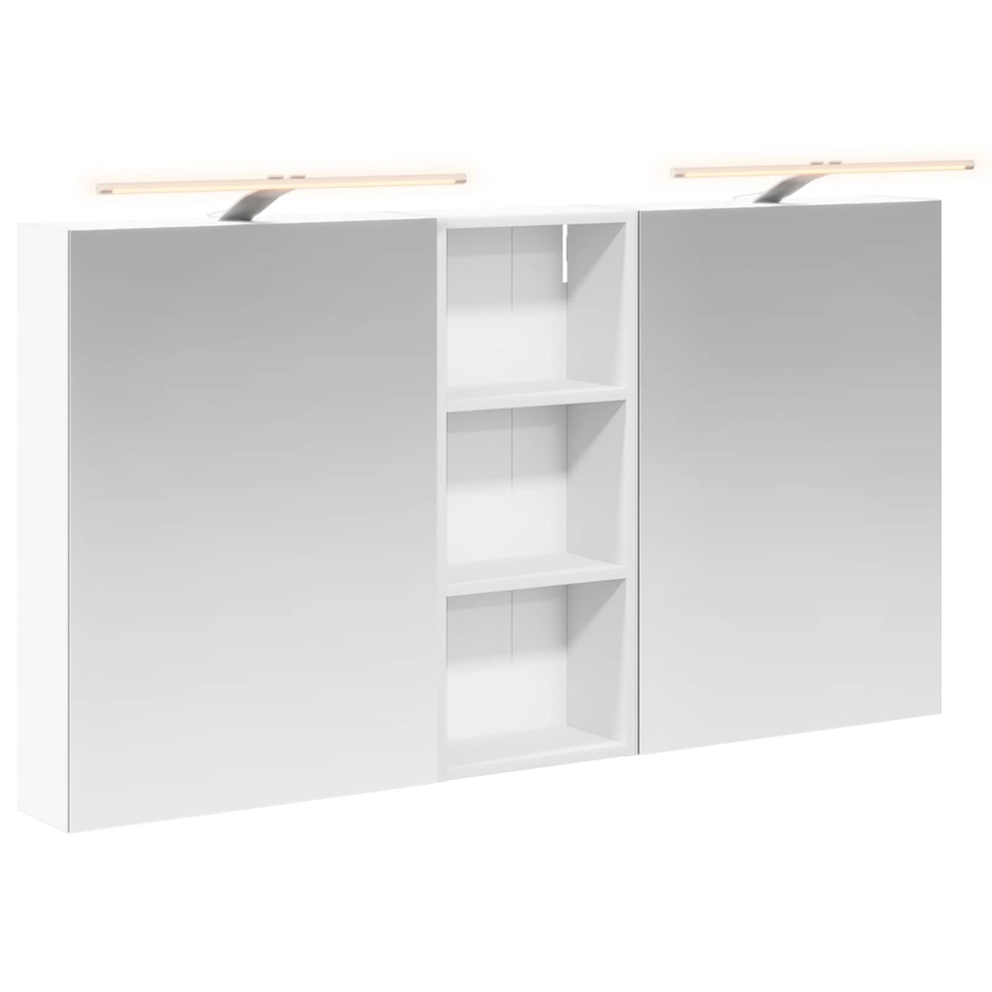 Baderomsskapsett 3 pcs 130 x 14,5 x 70 cm Konstruert tre
