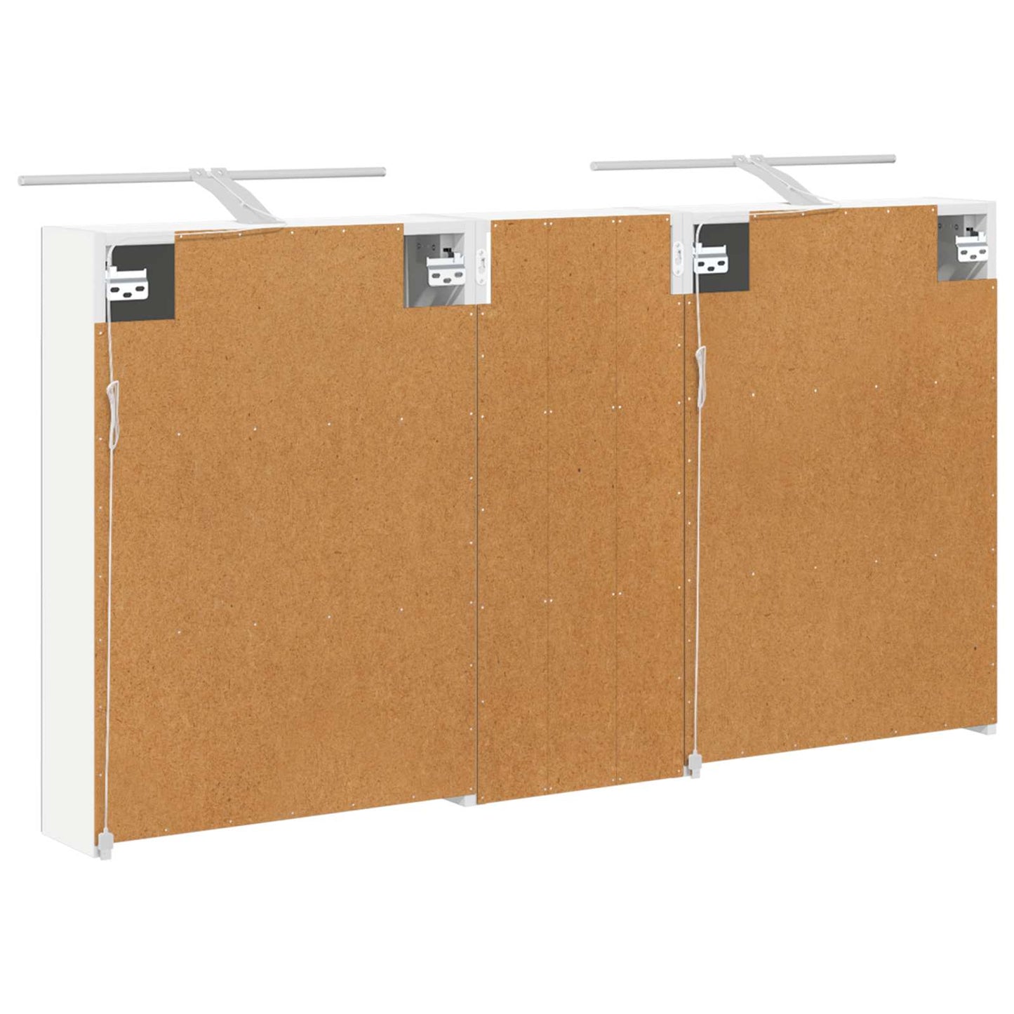 Baderomsskapsett 3 pcs 130 x 14,5 x 70 cm Konstruert tre