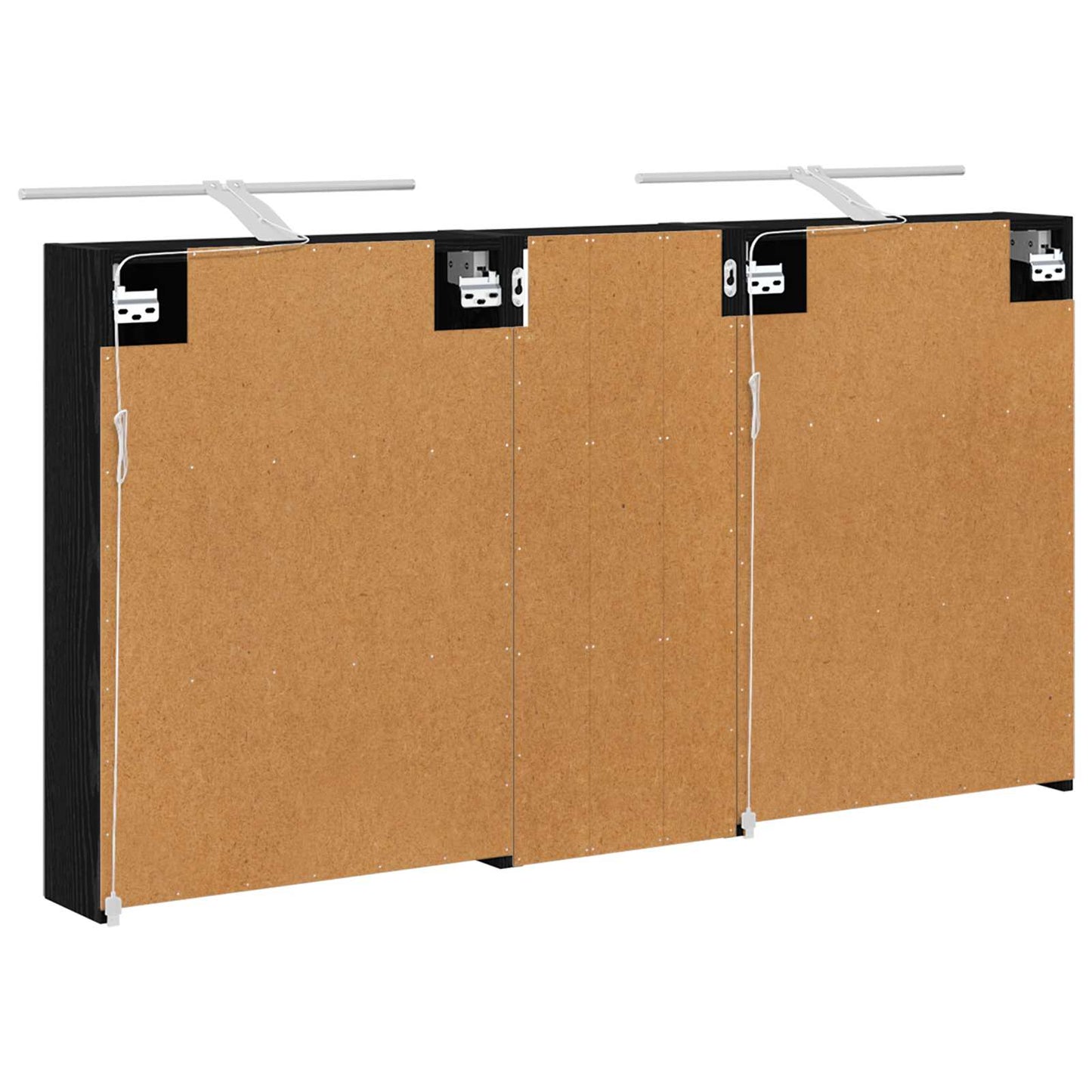 Baderomsskapsett 3 pcs 130 x 14,5 x 70 cm Konstruert tre