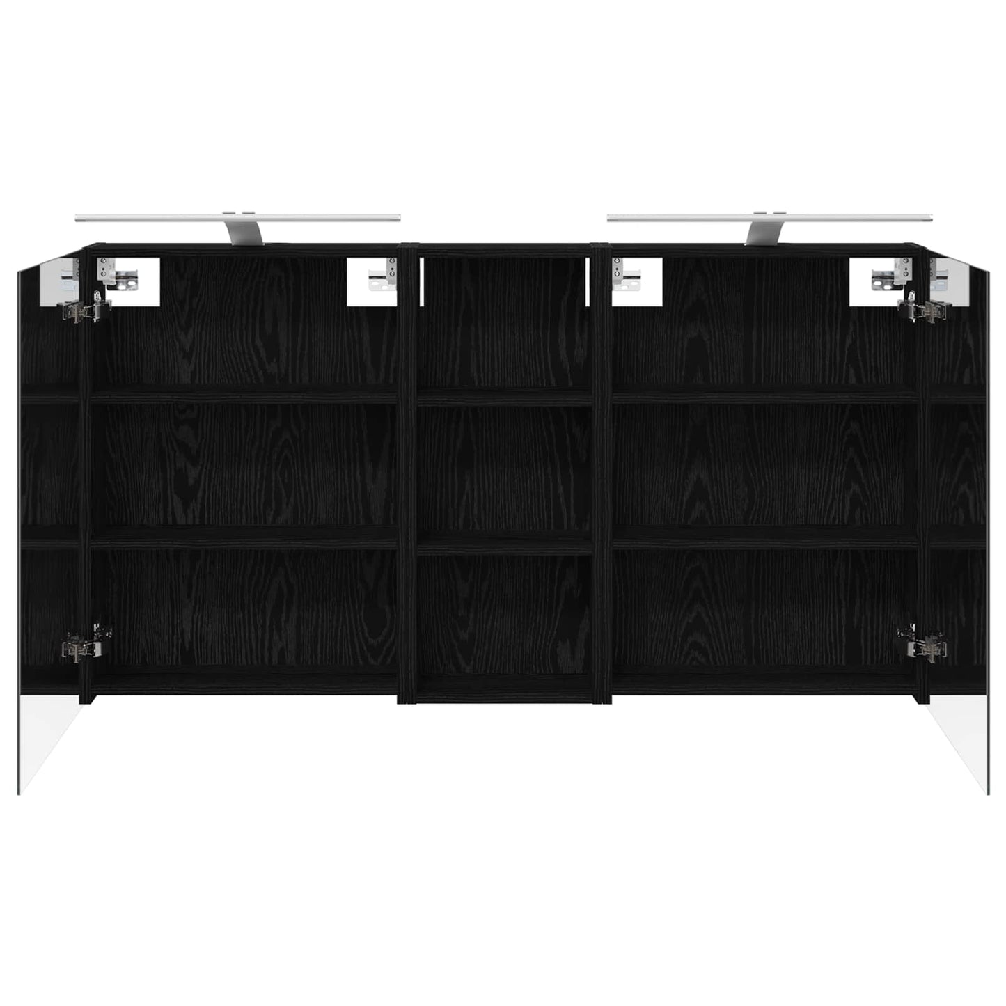 Baderomsskapsett 3 pcs 130 x 14,5 x 70 cm Konstruert tre