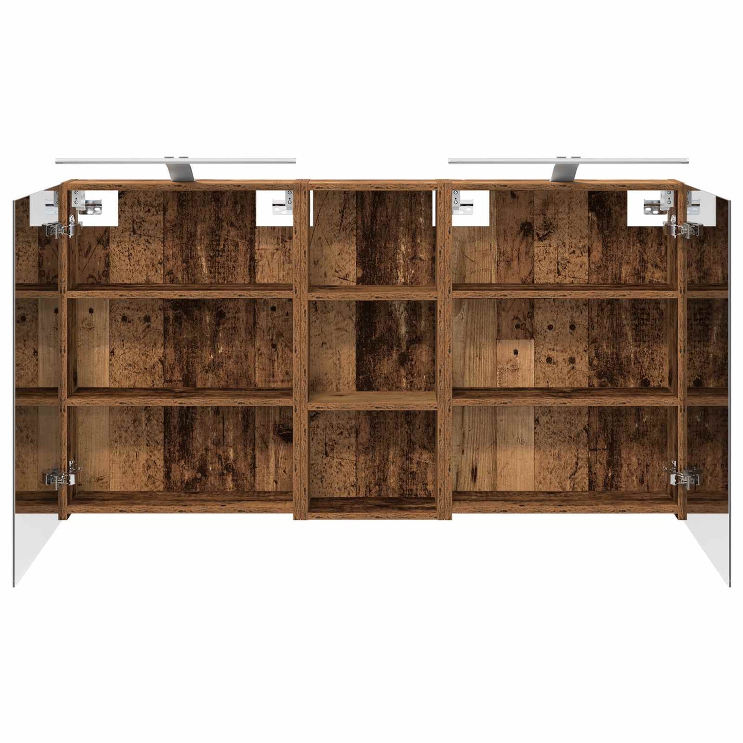 Baderomsskapsett 3 pcs 130 x 14,5 x 70 cm Konstruert tre