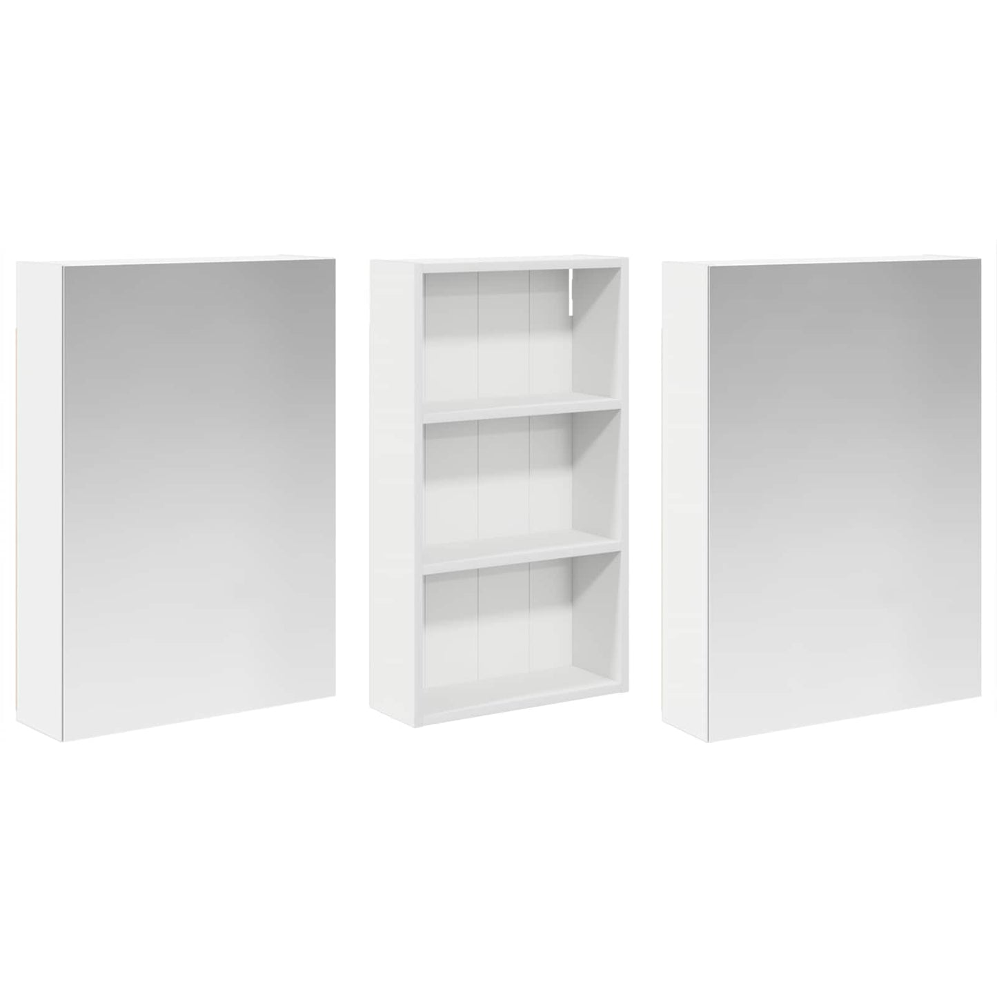 Baderomsskapsett 3 pcs 140 x 14,5 x 70 cm Konstruert tre