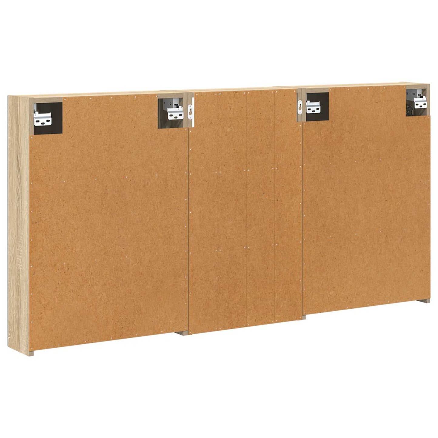 Baderomsskapsett 3 pcs 140 x 14,5 x 70 cm Konstruert tre