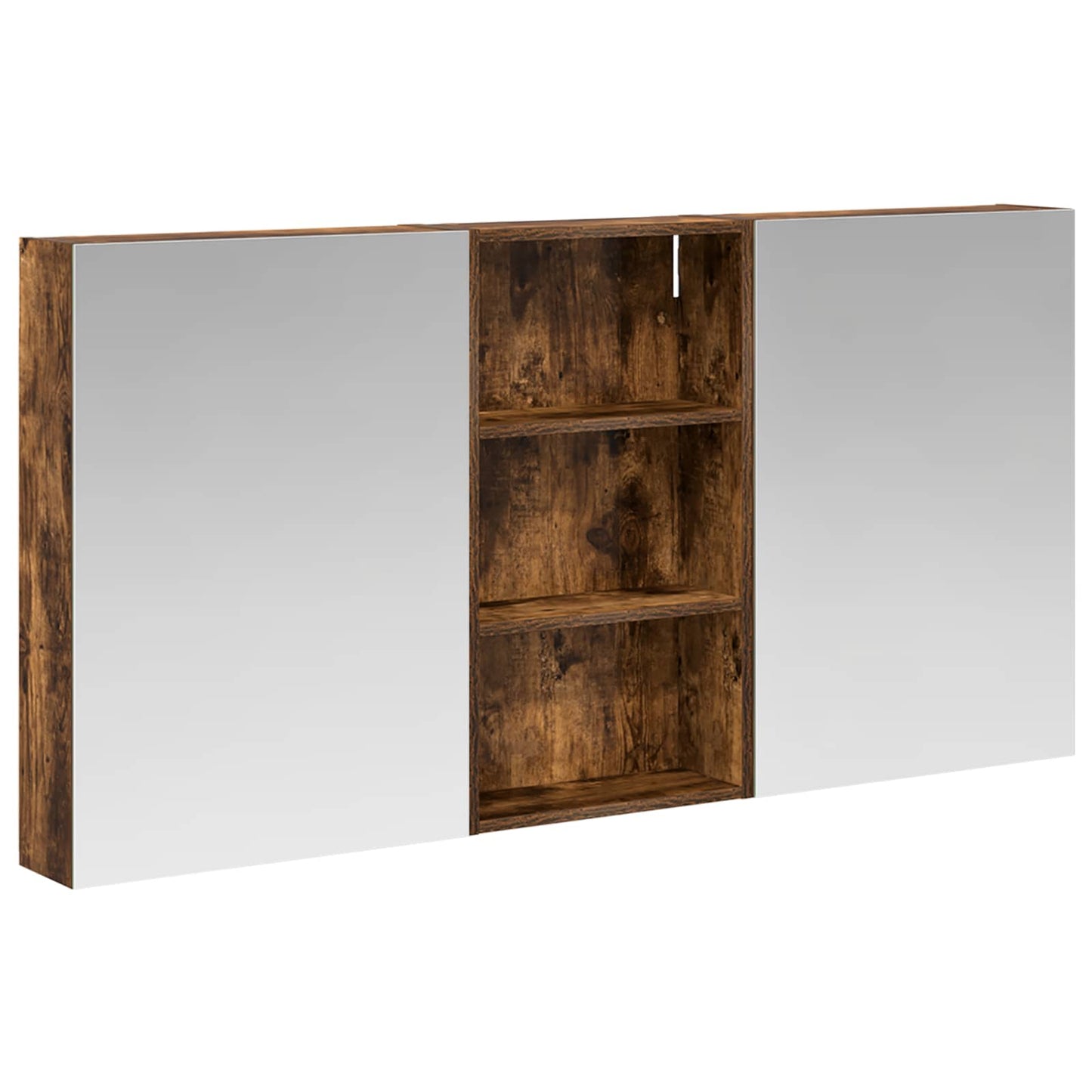 Baderomsskapsett 3 pcs 140 x 14,5 x 70 cm Konstruert tre