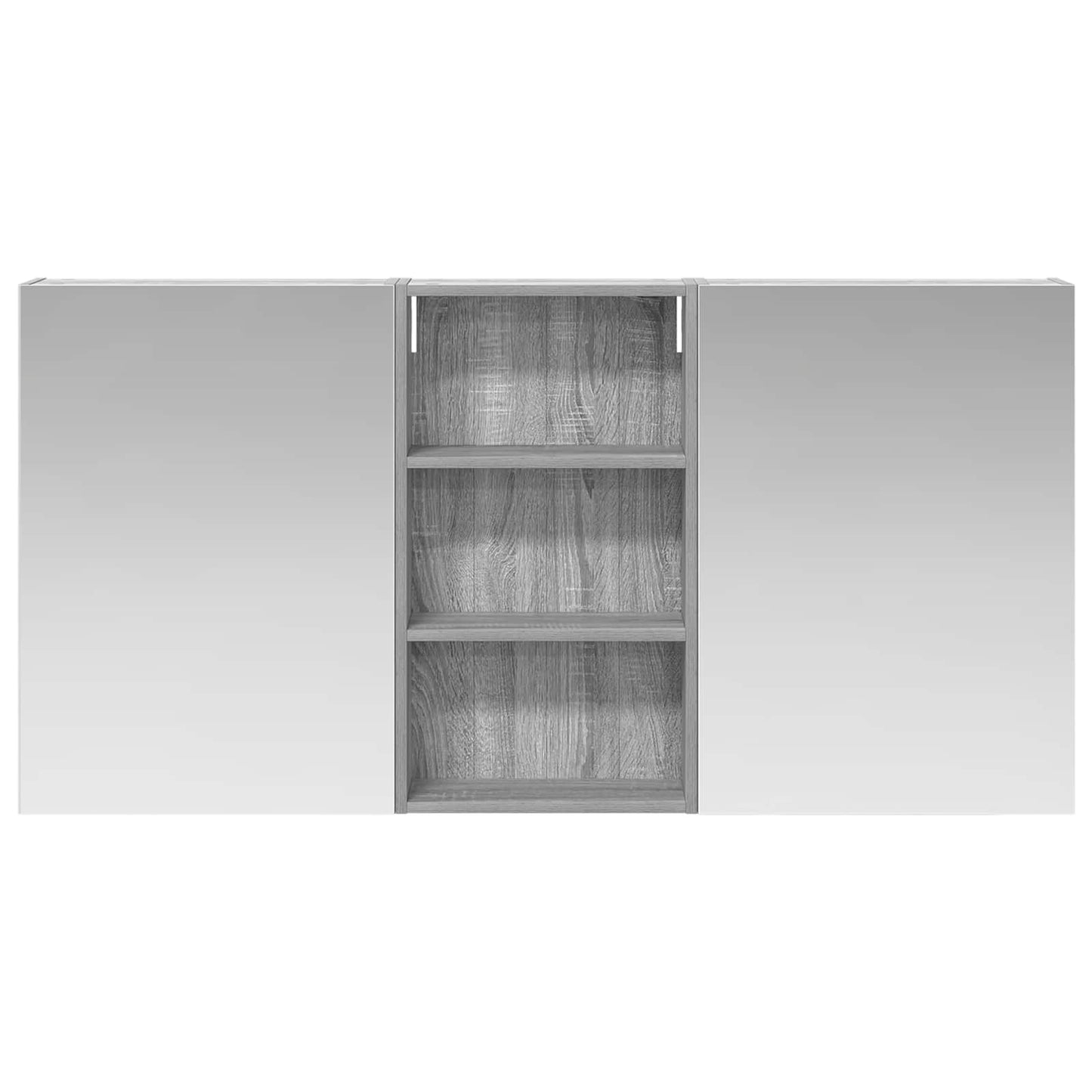 Baderomsskapsett 3 pcs 140 x 14,5 x 70 cm Konstruert tre
