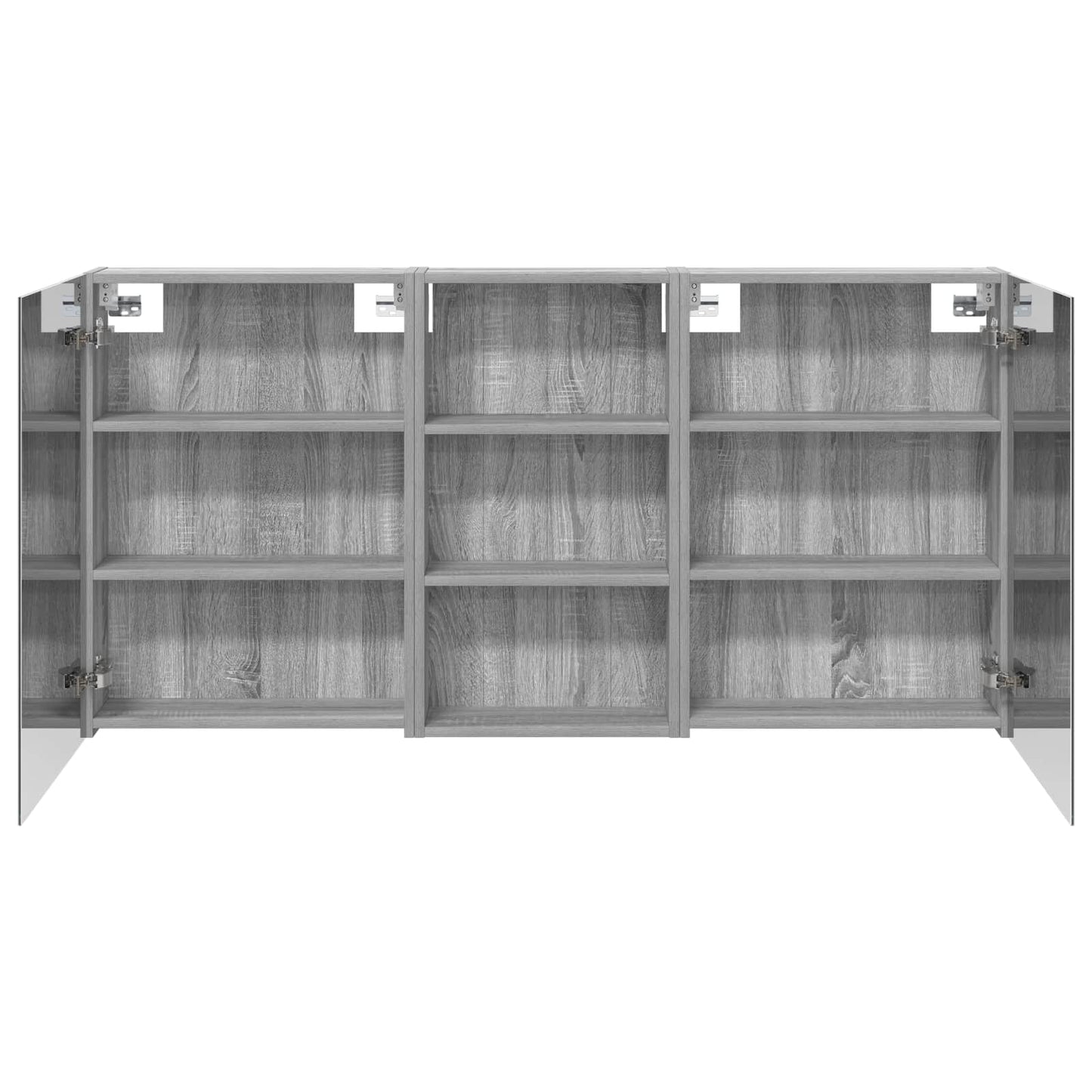 Baderomsskapsett 3 pcs 140 x 14,5 x 70 cm Konstruert tre