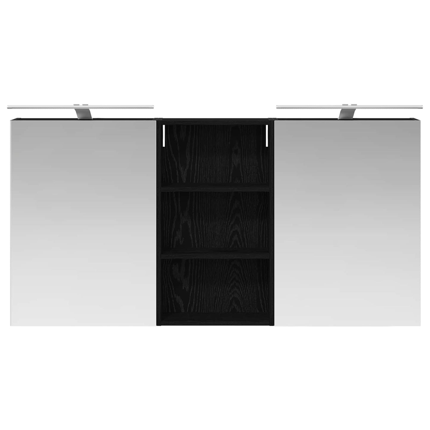Baderomsskapsett 3 pcs 140 x 14,5 x 70 cm Konstruert tre