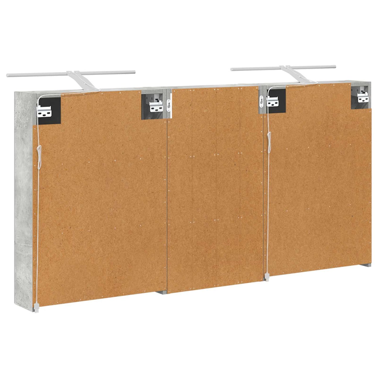 Baderomsskapsett 3 pcs 140 x 14,5 x 70 cm Konstruert tre