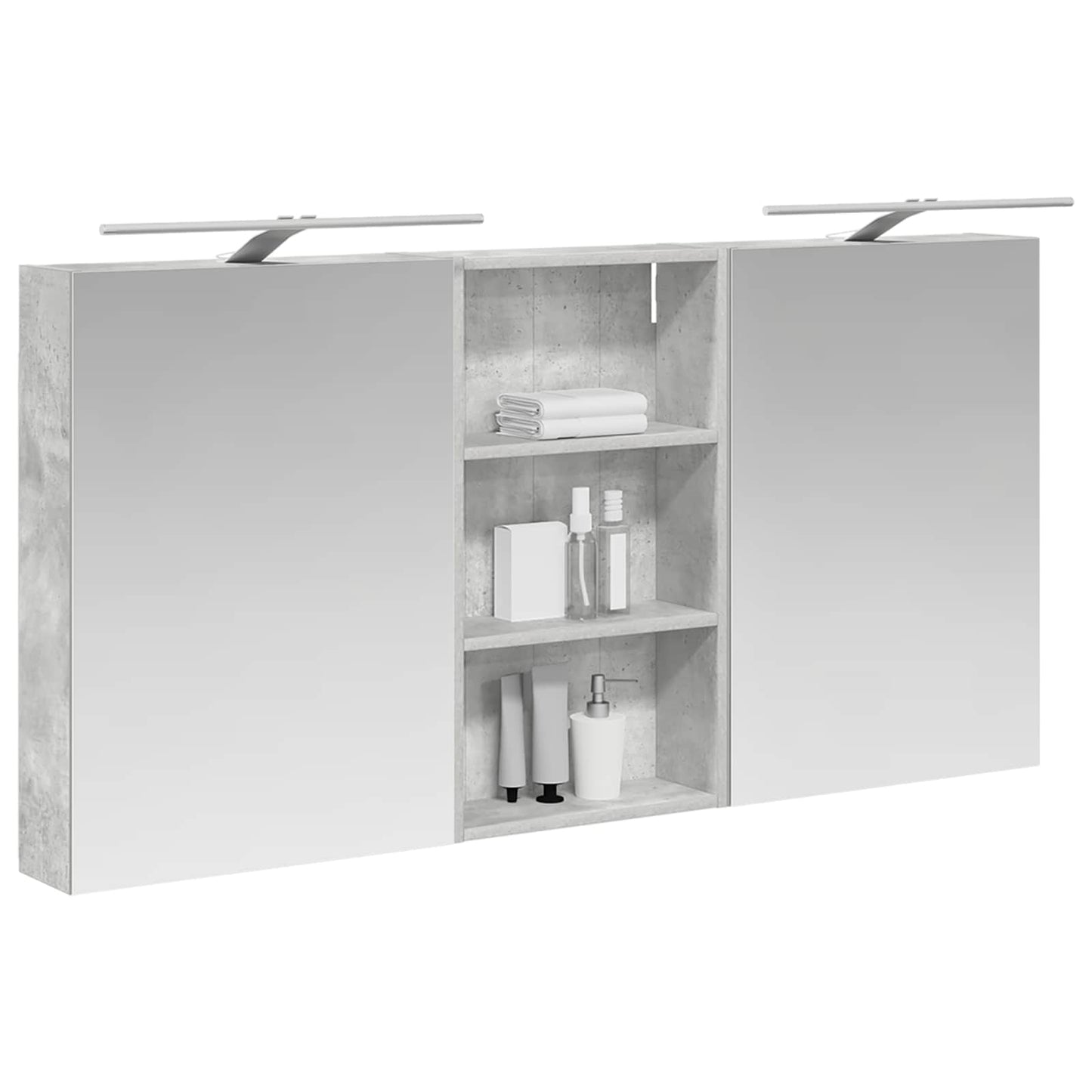 Baderomsskapsett 3 pcs 140 x 14,5 x 70 cm Konstruert tre