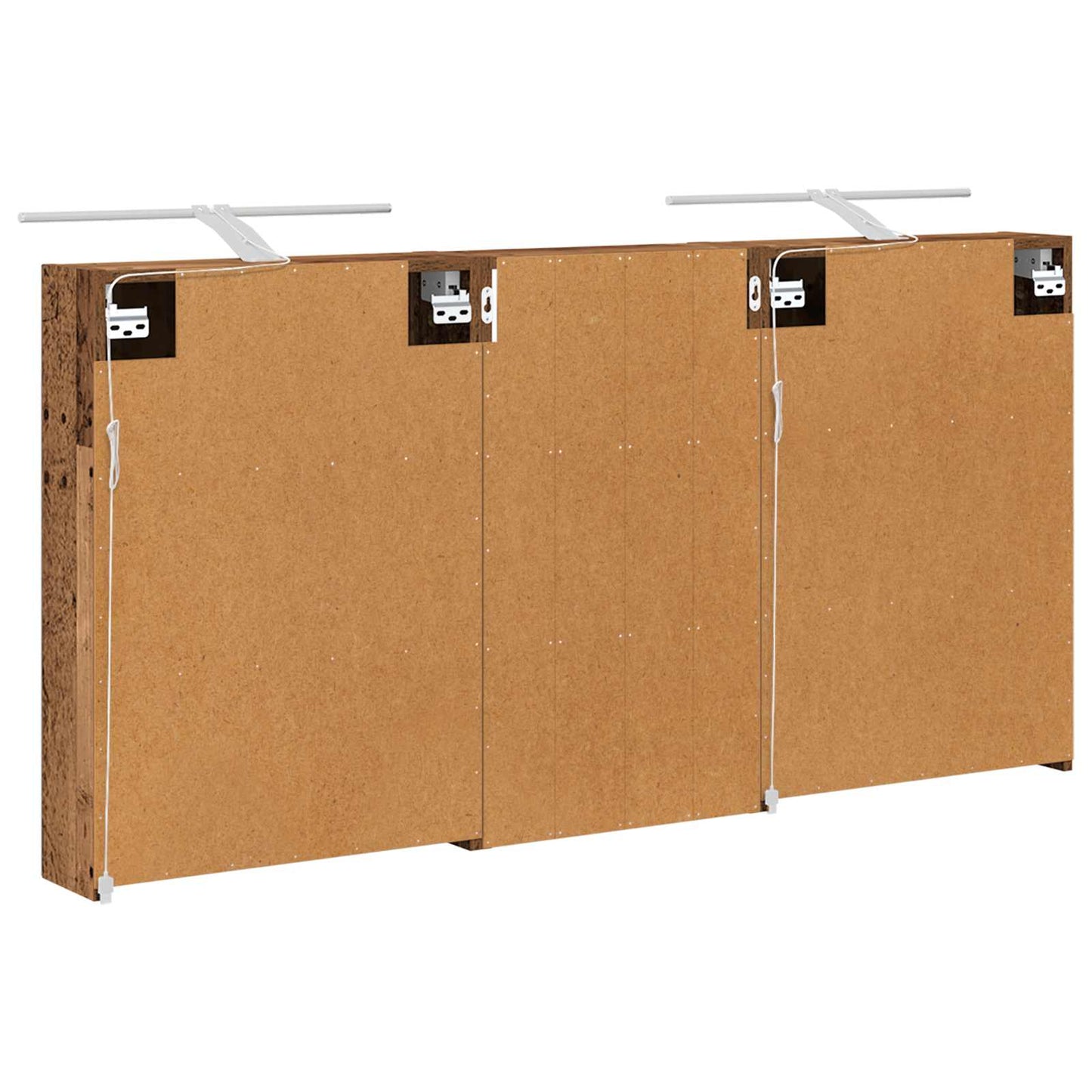 Baderomsskapsett 3 pcs 140 x 14,5 x 70 cm Konstruert tre