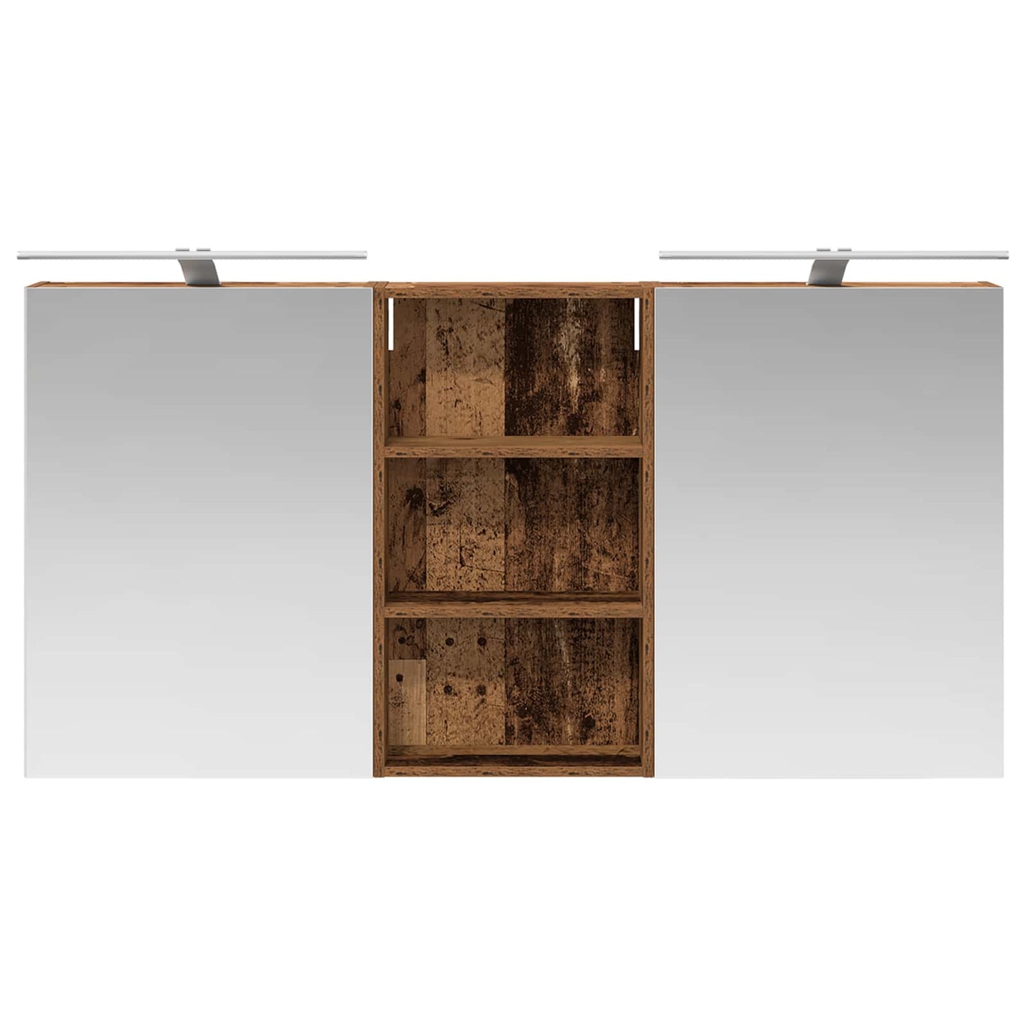 Baderomsskapsett 3 pcs 140 x 14,5 x 70 cm Konstruert tre