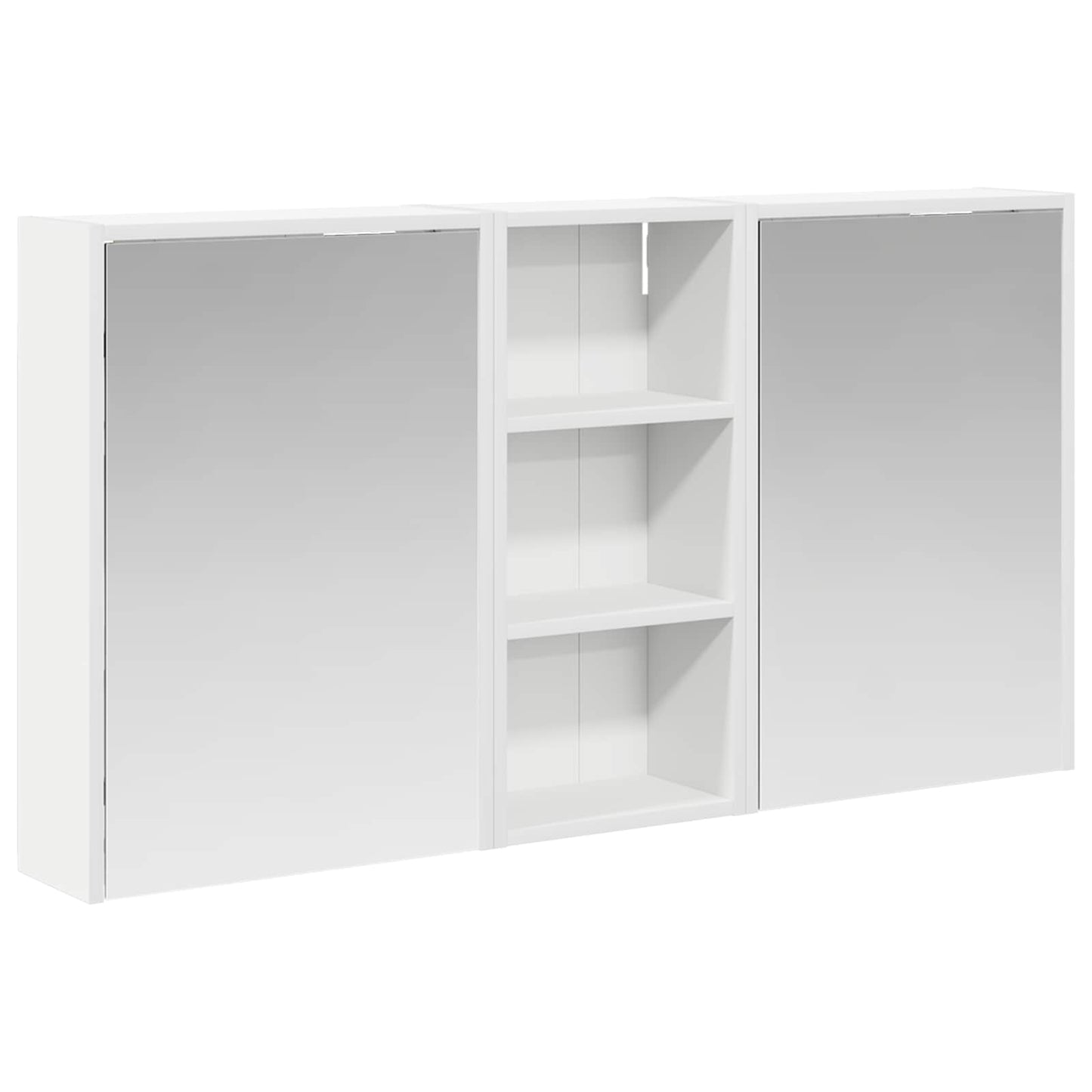 Baderomsskapsett for 3 pcs 116 x 16 x 62,5 cm Konstruert tre