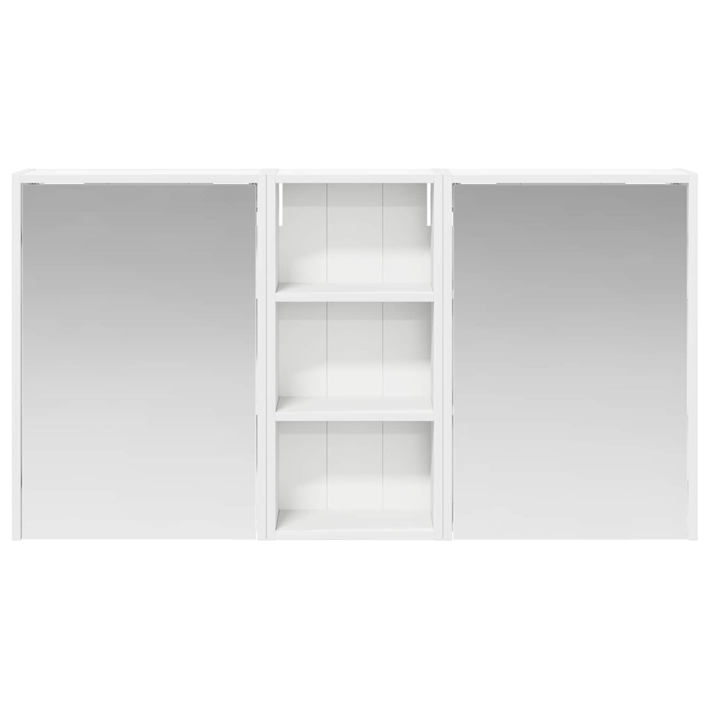 Baderomsskapsett for 3 pcs 116 x 16 x 62,5 cm Konstruert tre