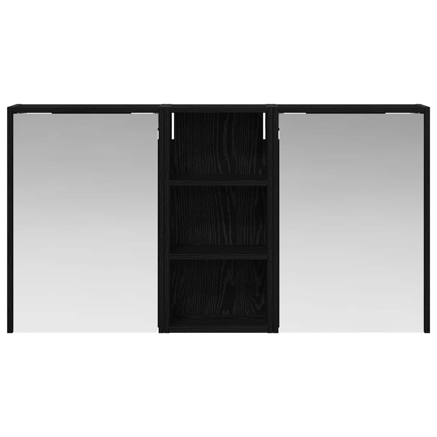 Baderomsskapsett for 3 pcs 116 x 16 x 62,5 cm Konstruert tre
