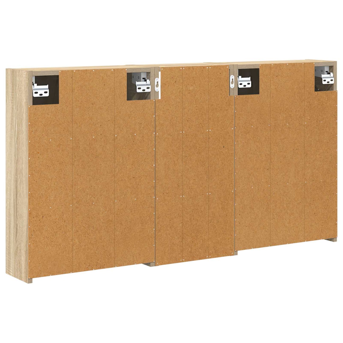 Baderomsskapsett for 3 pcs 116 x 16 x 62,5 cm Konstruert tre