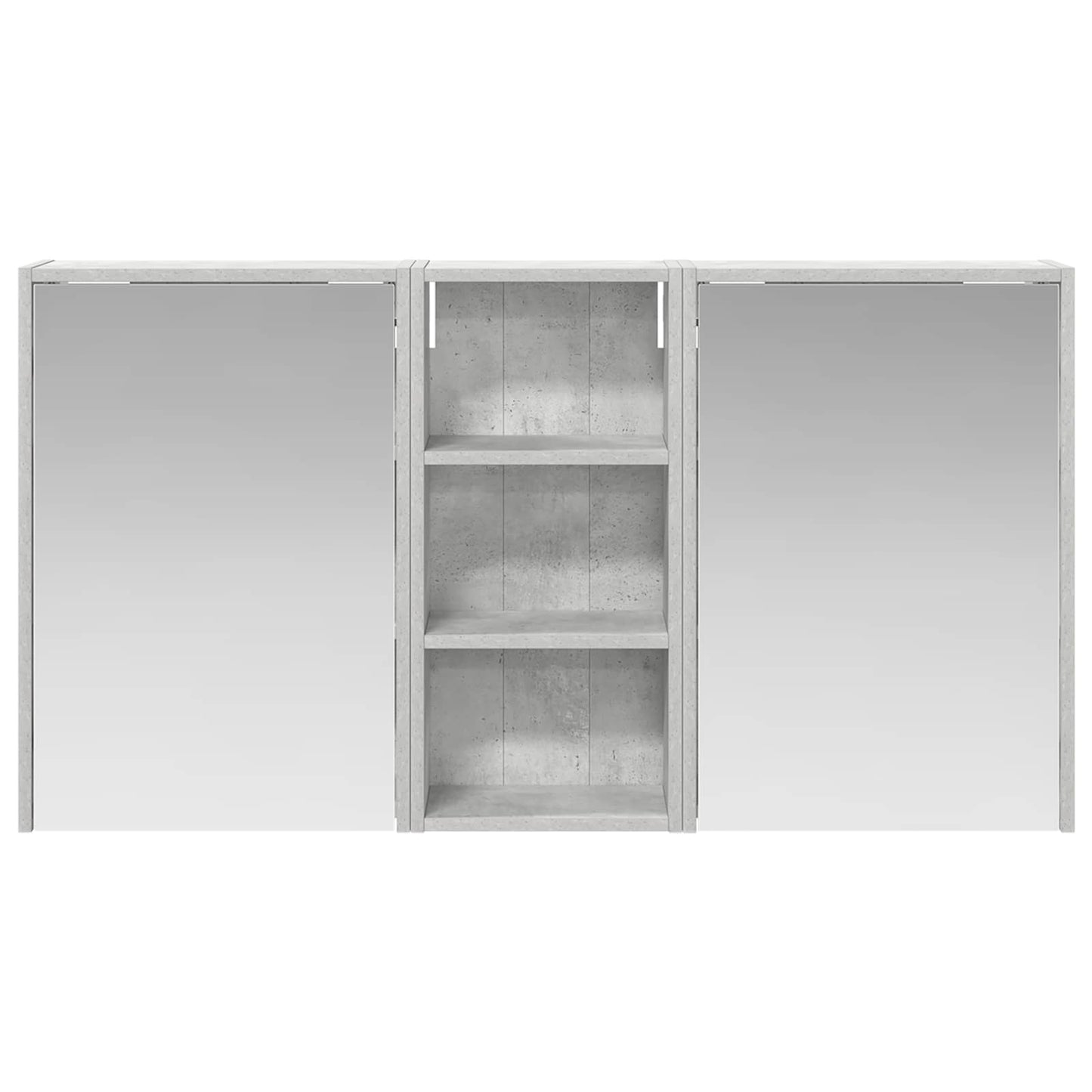 Baderomsskapsett for 3 pcs 116 x 16 x 62,5 cm Konstruert tre