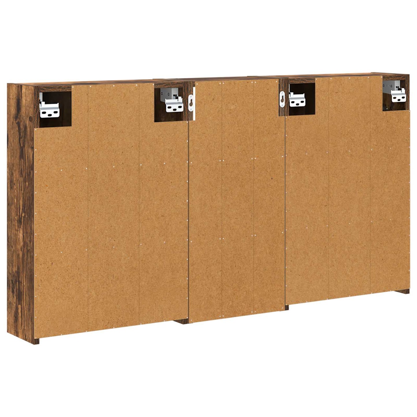 Baderomsskapsett for 3 pcs 116 x 16 x 62,5 cm Konstruert tre