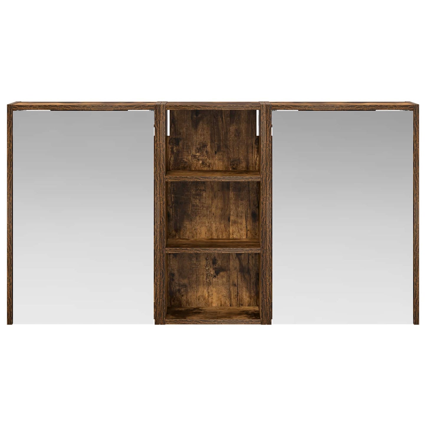 Baderomsskapsett for 3 pcs 116 x 16 x 62,5 cm Konstruert tre