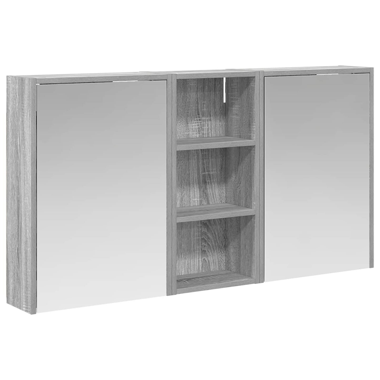 Baderomsskapsett for 3 pcs 116 x 16 x 62,5 cm Konstruert tre