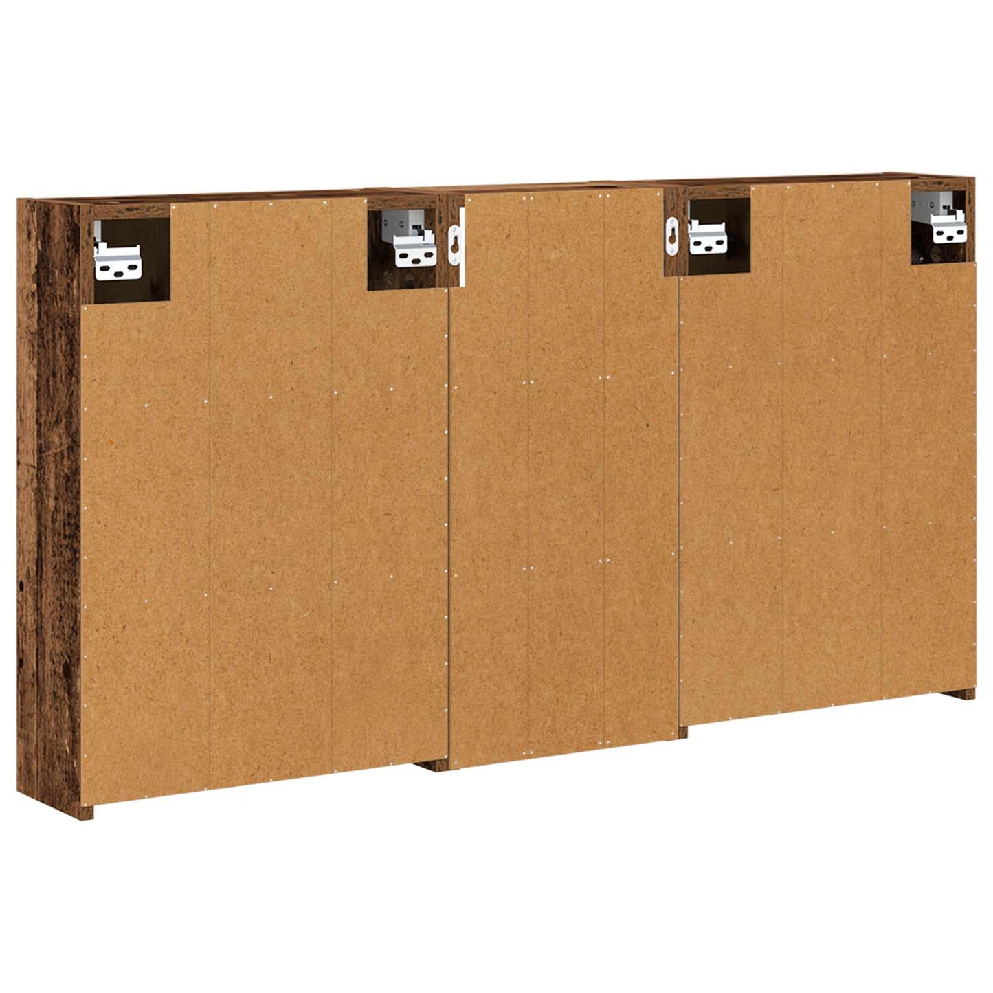 Baderomsskapsett for 3 pcs 116 x 16 x 62,5 cm Konstruert tre